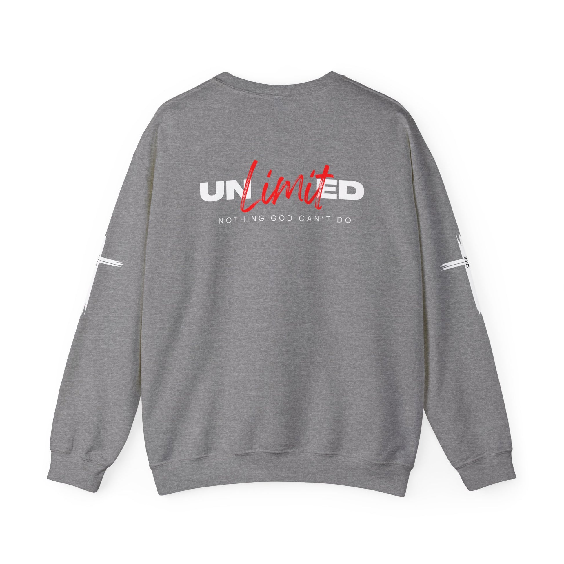 Unlimited "Nothing God Can't Do" Crewneck Sweatshirt - Motivational Everyday Wear