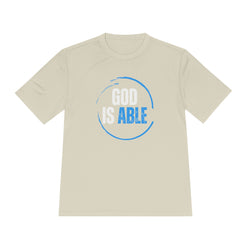 Collection of "God is Able" Unisex Moisture Wicking Tee in a gallery layout