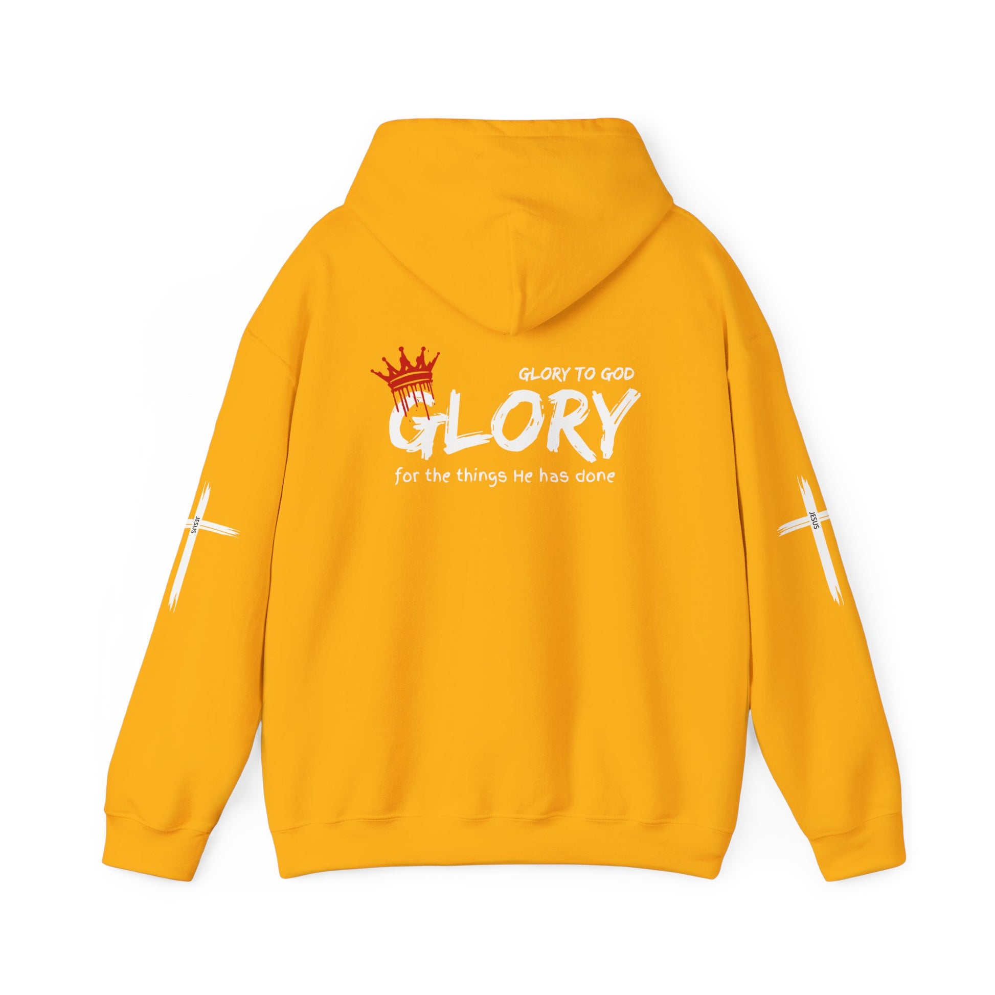 Glory to God Crown & Cross Unisex Hoodie