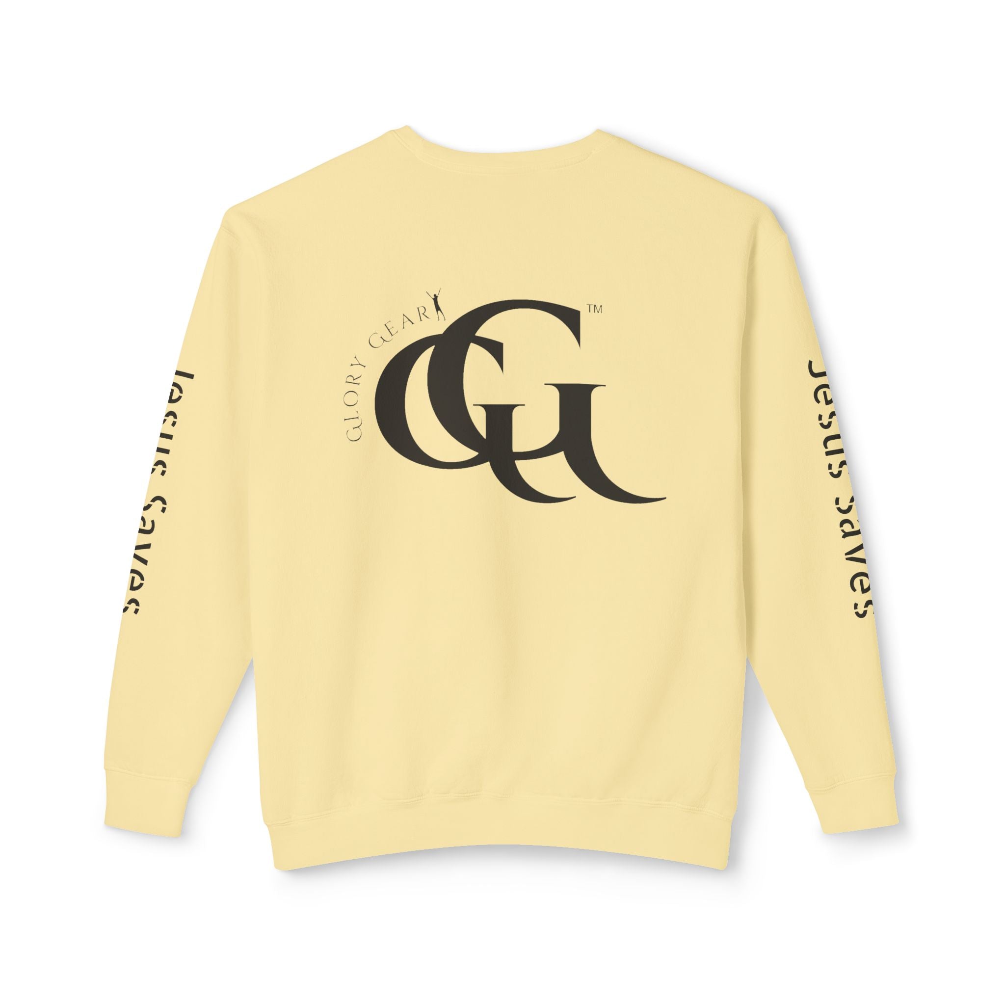 Collection of Inspirational Unisex Crewneck Sweatshirt - Glory Gear 'Jesus Saves' Design in a gallery layout