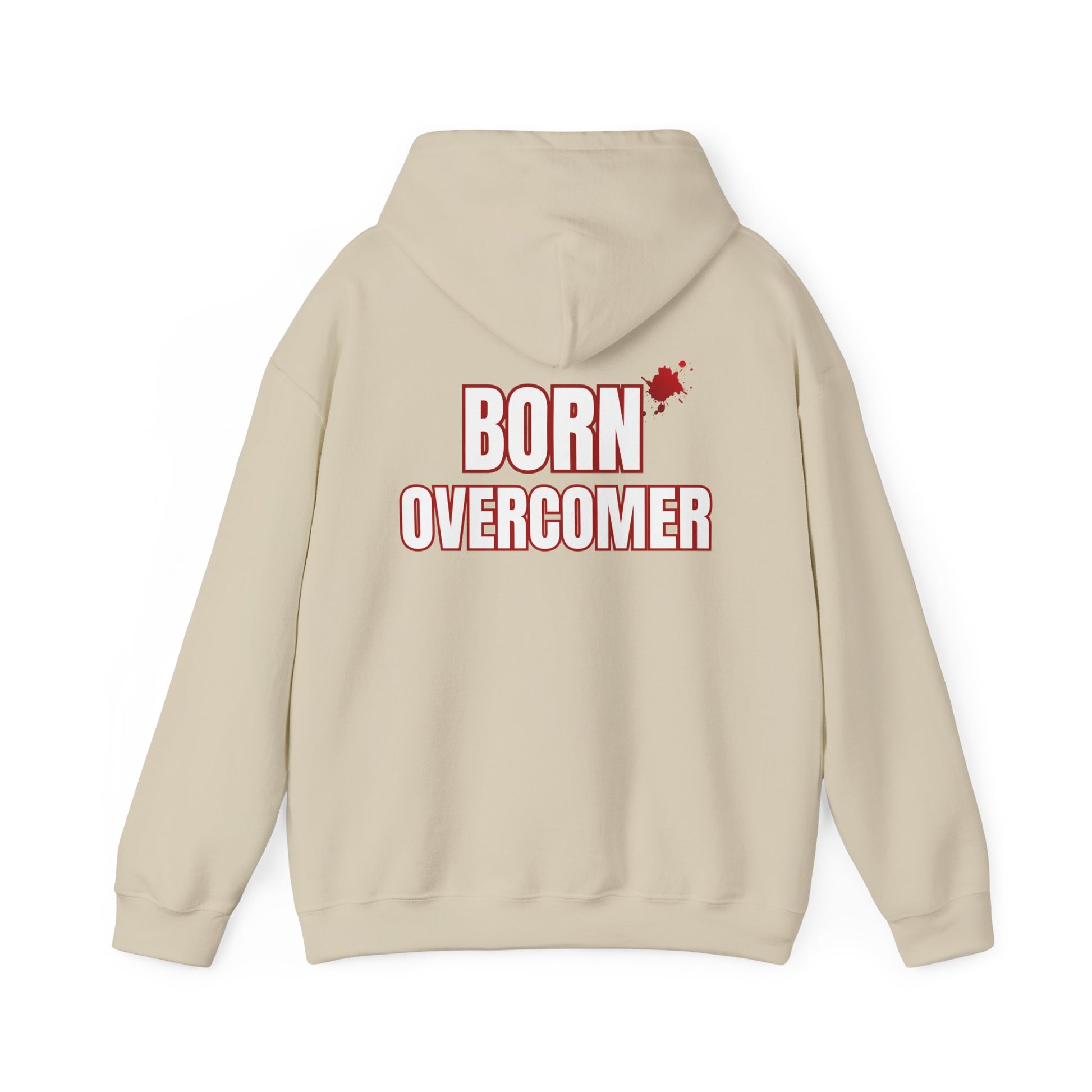 Born Overcomer - Unisex Heavy Blend Hoodie - Inspirational Sweatshirt for Everyday Comfort