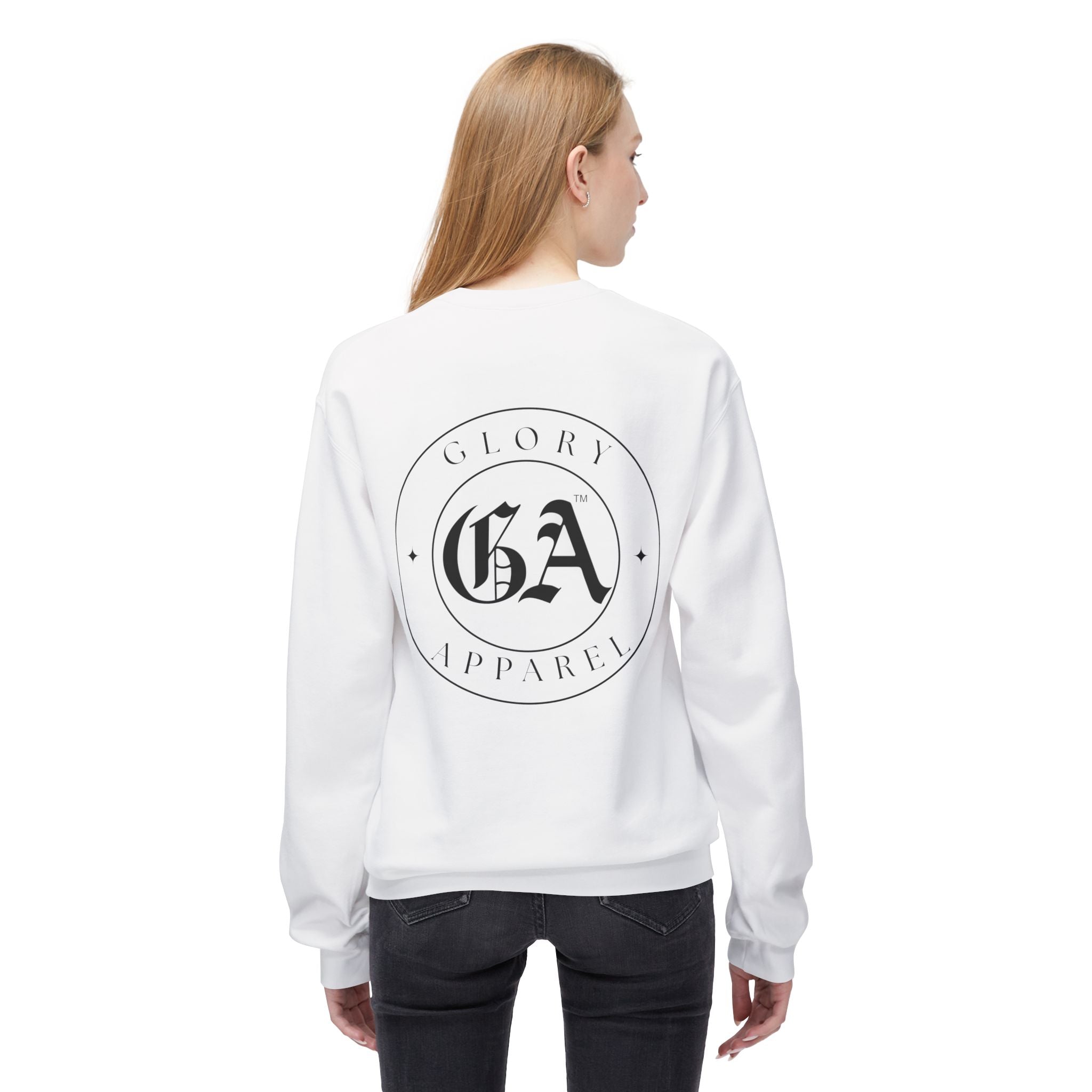 Collection of Glory Apparel Unisex Fleece Crewneck Sweatshirt in a gallery layout