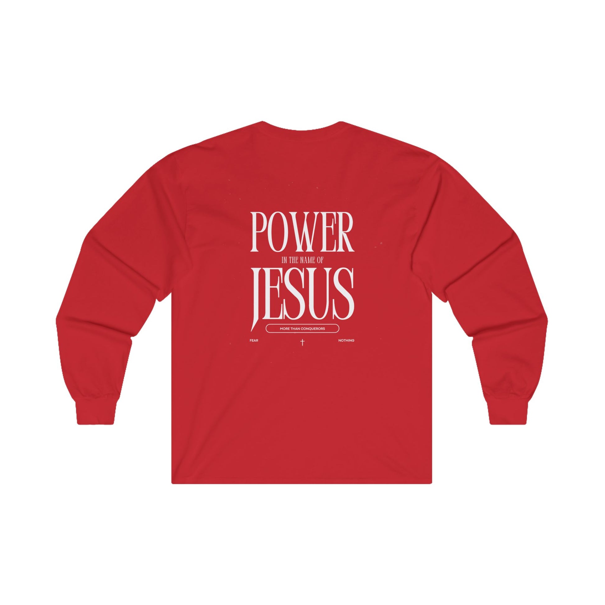 Power in the Name of Jesus Unisex Long Sleeve Tee - Faith-Based Spiritual Apparel