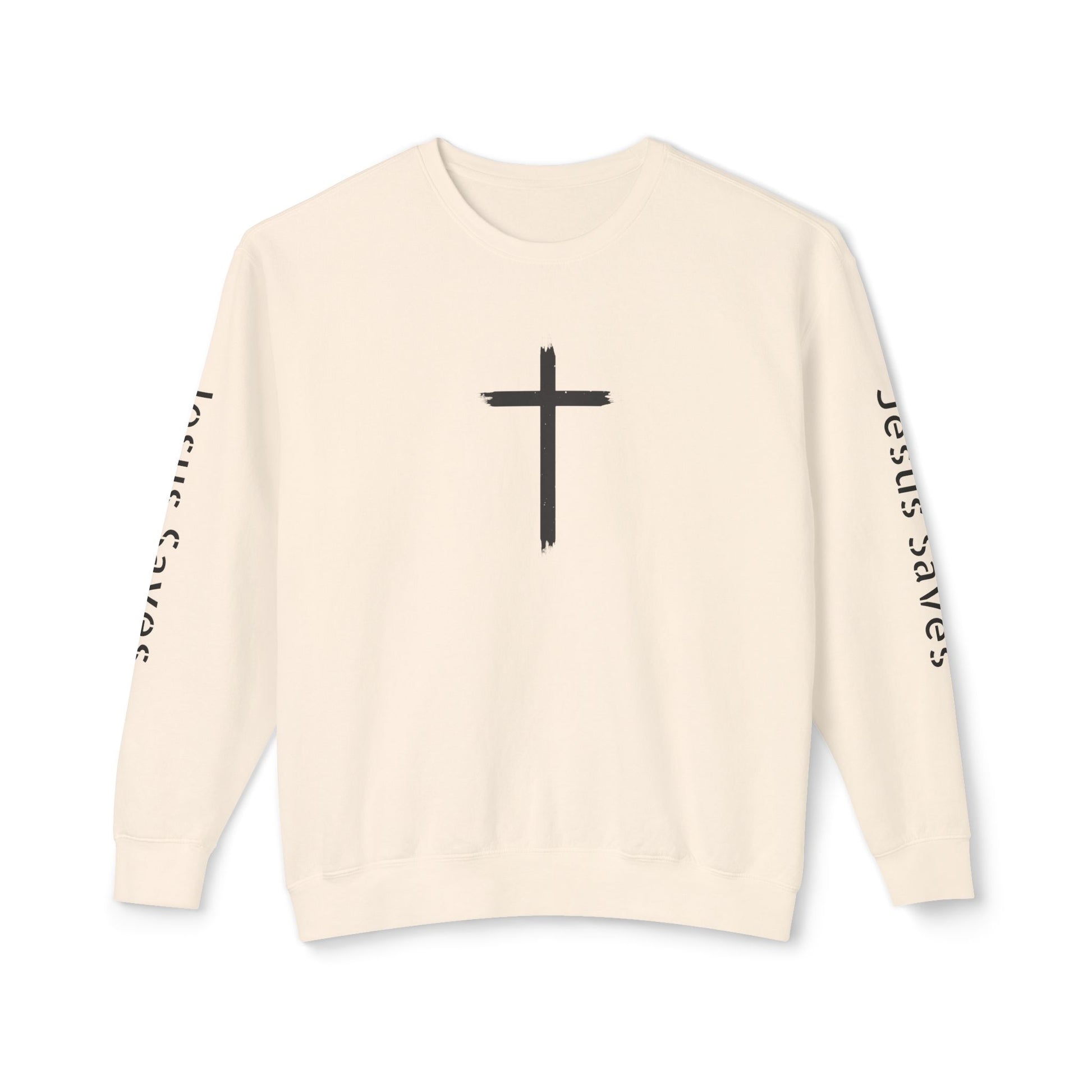 Inspirational Unisex Crewneck Sweatshirt - Glory Gear 'Jesus Saves' Design