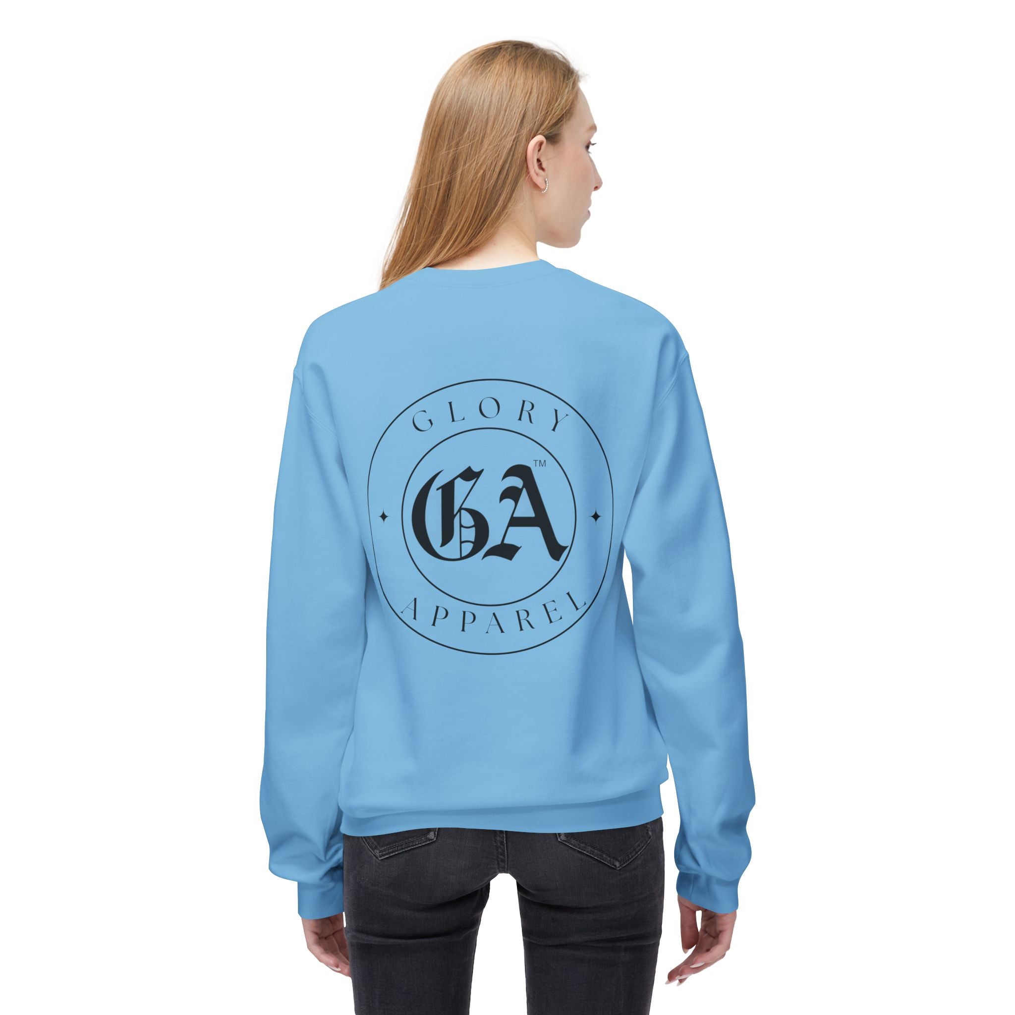 Collection of Glory Apparel Unisex Fleece Crewneck Sweatshirt in a gallery layout