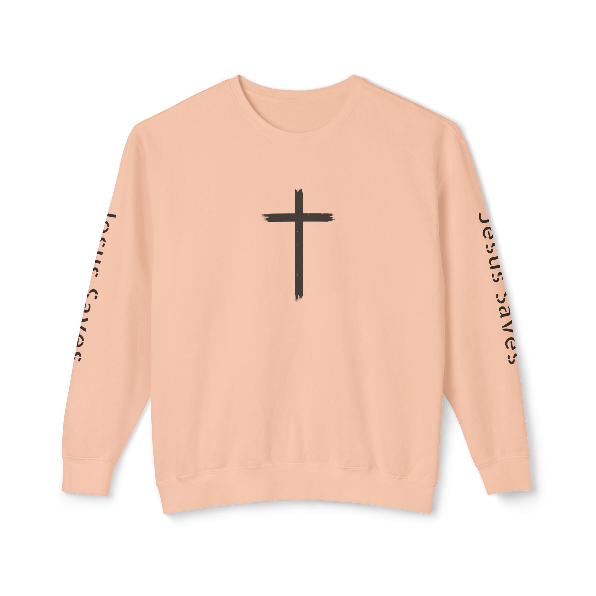 Collection of Inspirational Unisex Crewneck Sweatshirt - Glory Gear 'Jesus Saves' Design in a gallery layout