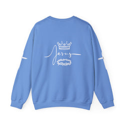 Collection of Jesus Crown & Thorns Unisex Crewneck Sweatshirt in a gallery layout