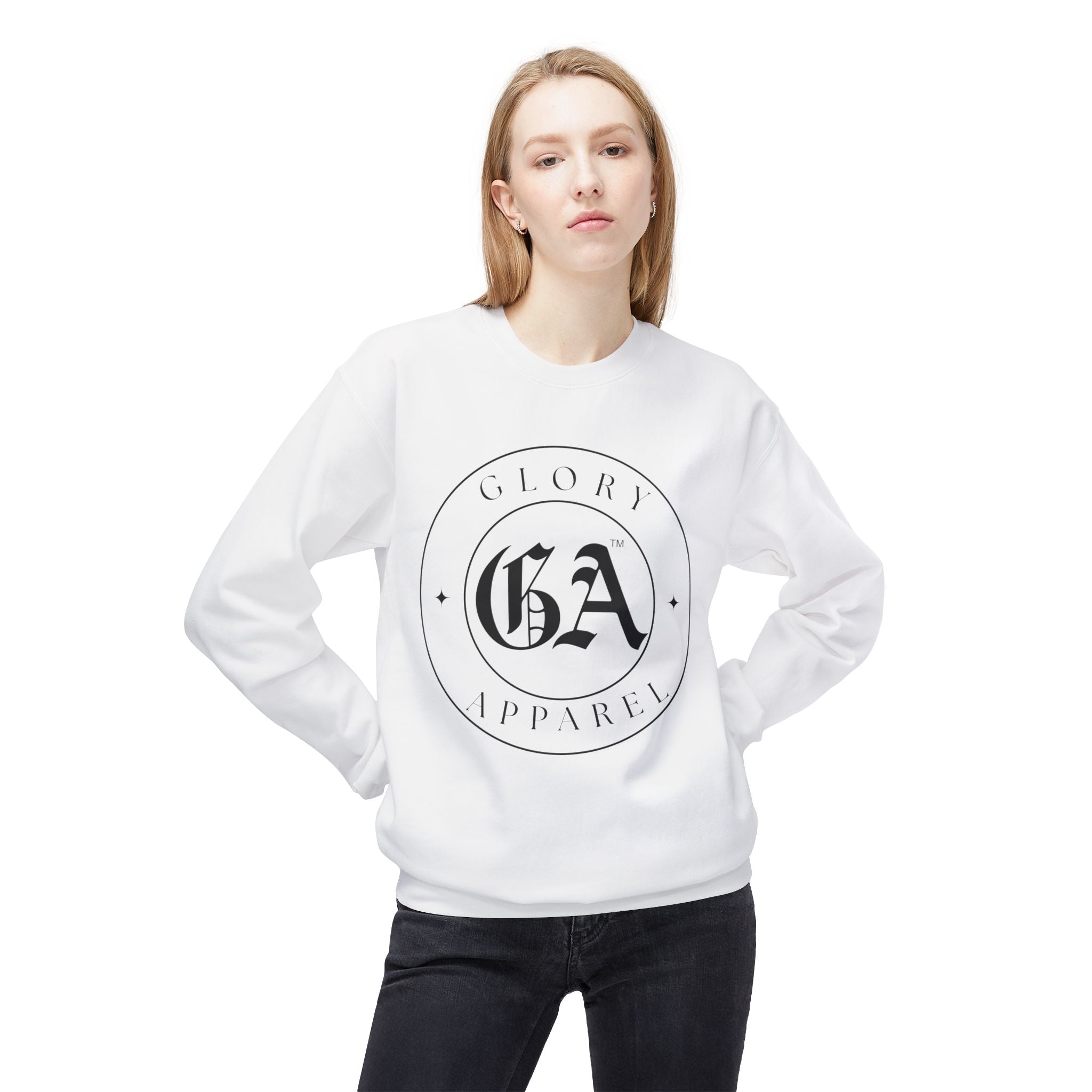 Collection of Glory Apparel Unisex Fleece Crewneck Sweatshirt in a gallery layout