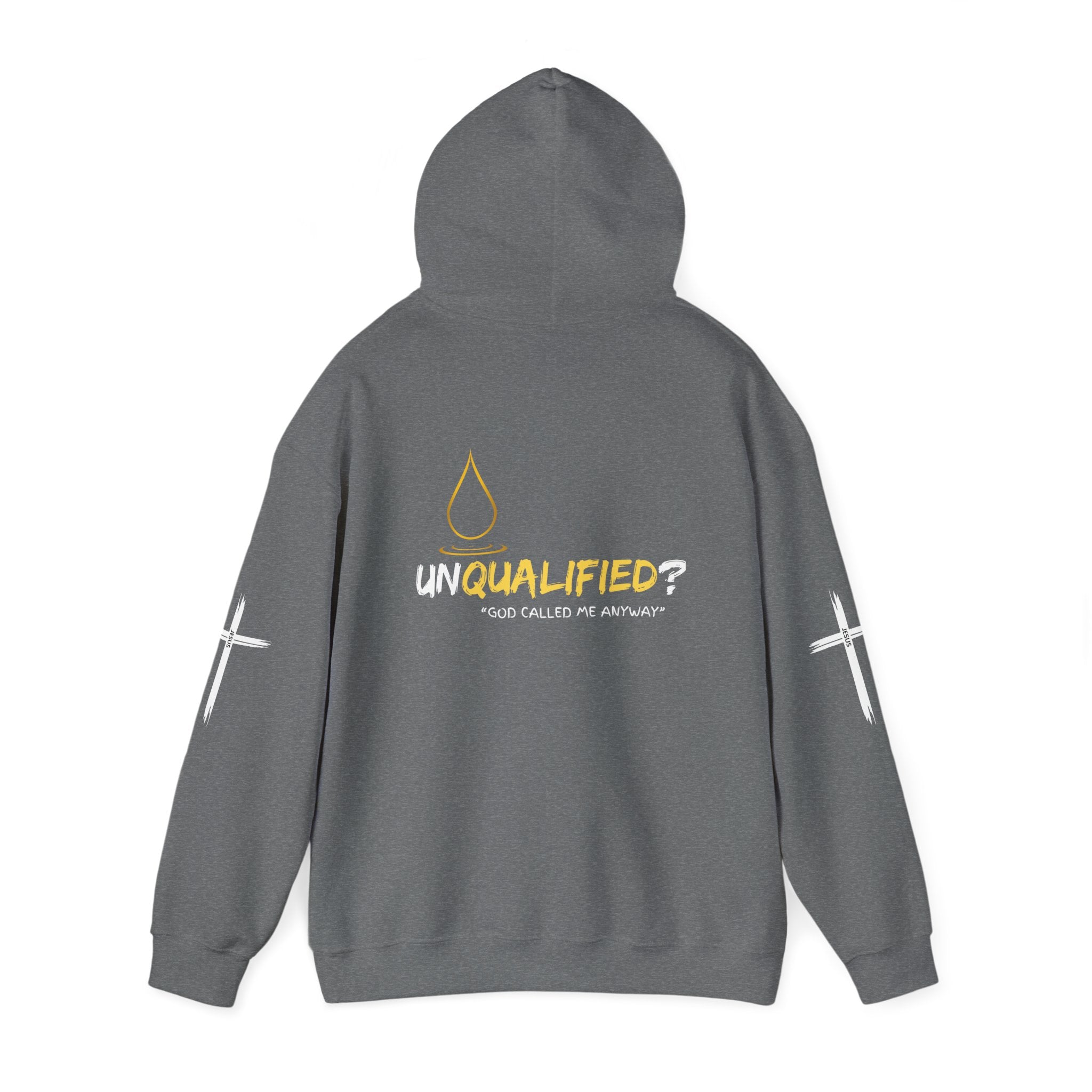 Collection of Unisex Hoodie: Unqualified? God Called Me Anyway - Faith-Inspired Apparel in a gallery layout