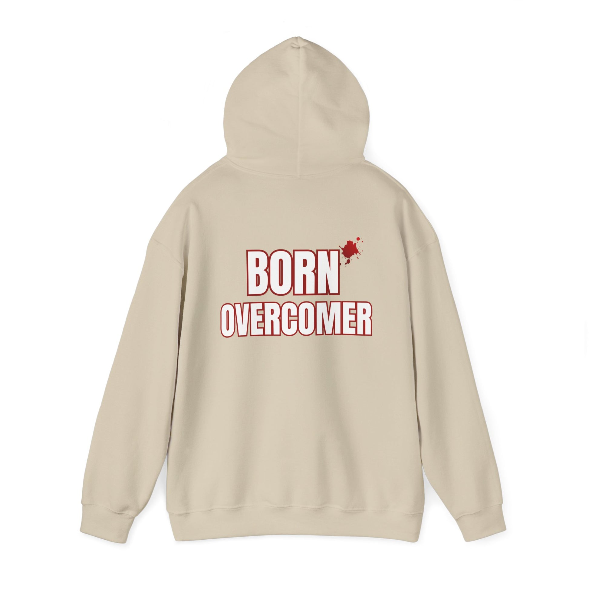 Born Overcomer - Unisex Heavy Blend Hoodie - Inspirational Sweatshirt for Everyday Comfort