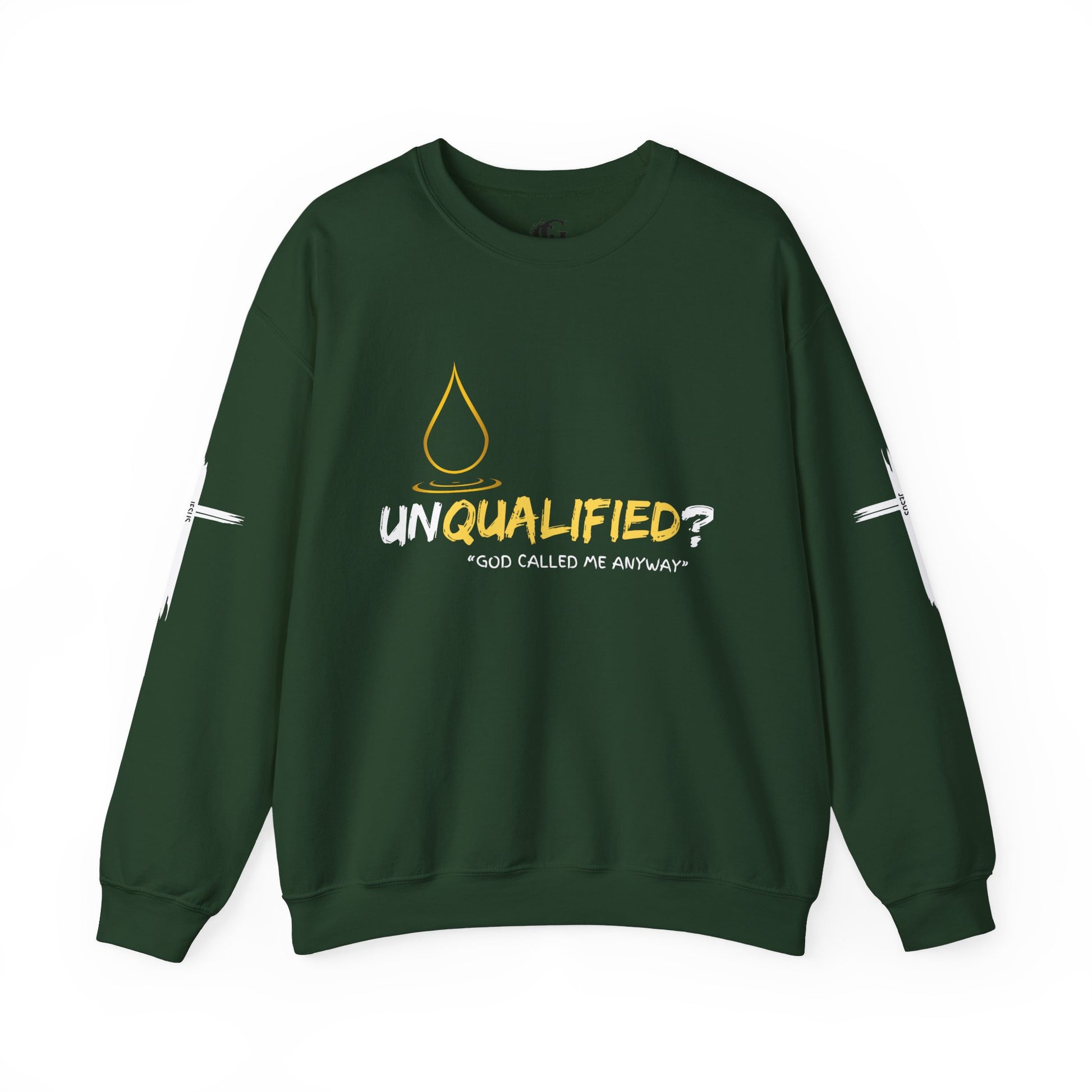 QUALIFIED "God Called Me Anyway" Unisex Crewneck Sweatshirt - Cozy Motivational Apparel