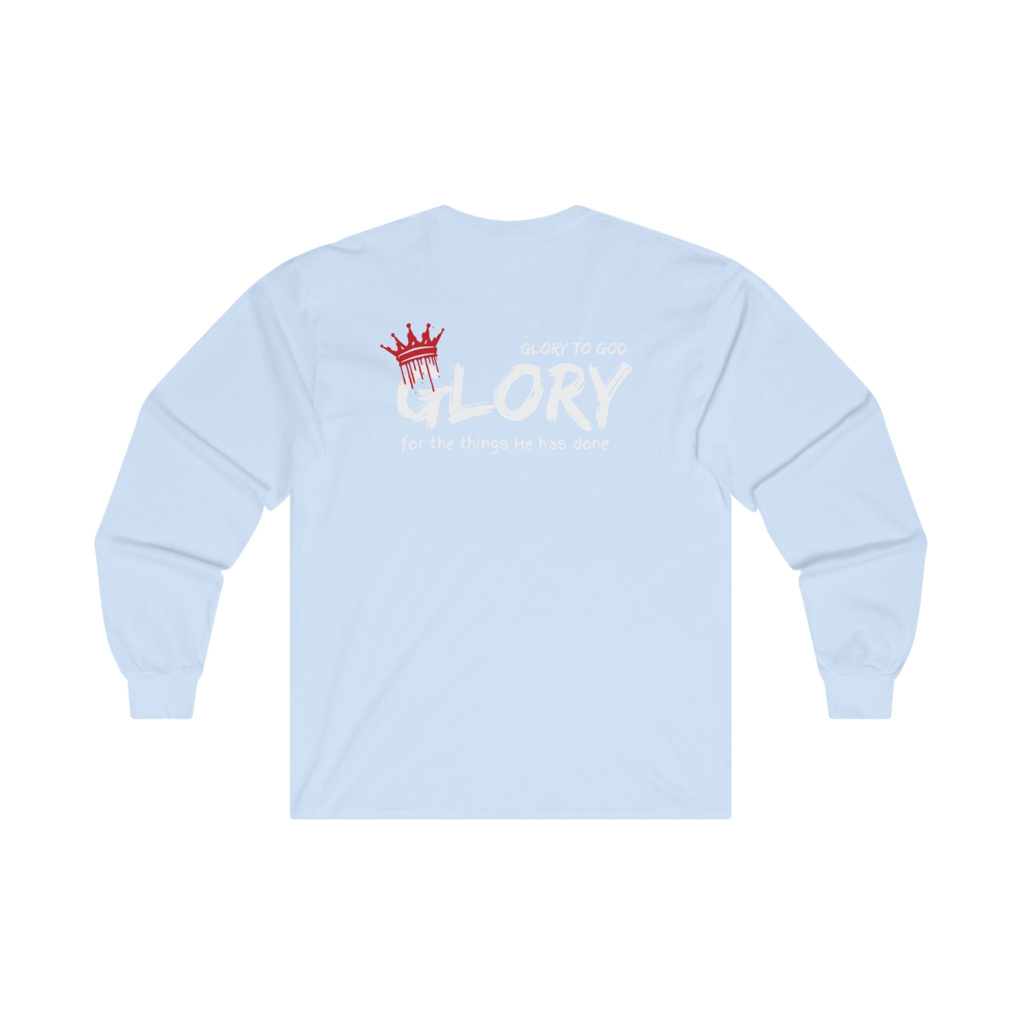 Collection of Unisex Long Sleeve Tee - 'Glory' To God - Comfortable & Stylish Apparel for All Occasions in a gallery layout