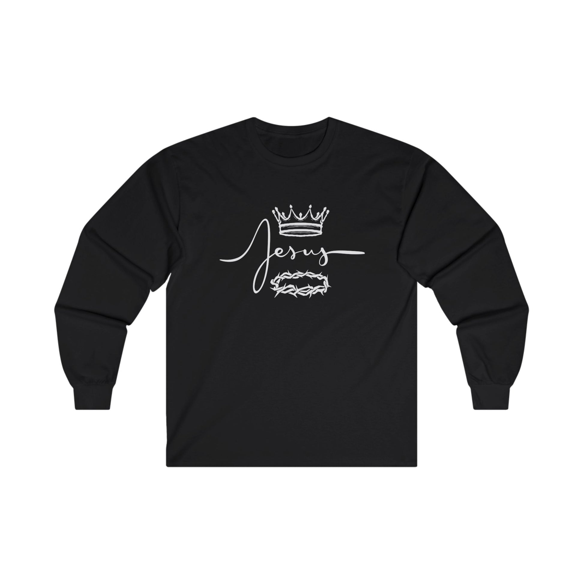 Crown & Thorn Jesus Unisex Long Sleeve Tee - Faith Inspired Apparel