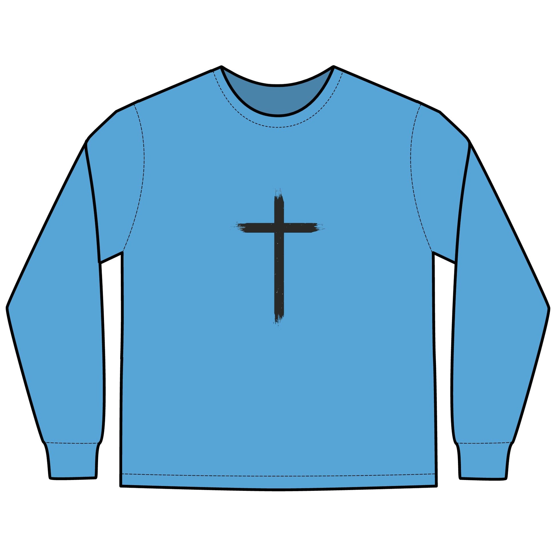 Glory Gear-Unisex Long Sleeve T-Shirt - Hallelujah Born Great - ComfortWash®