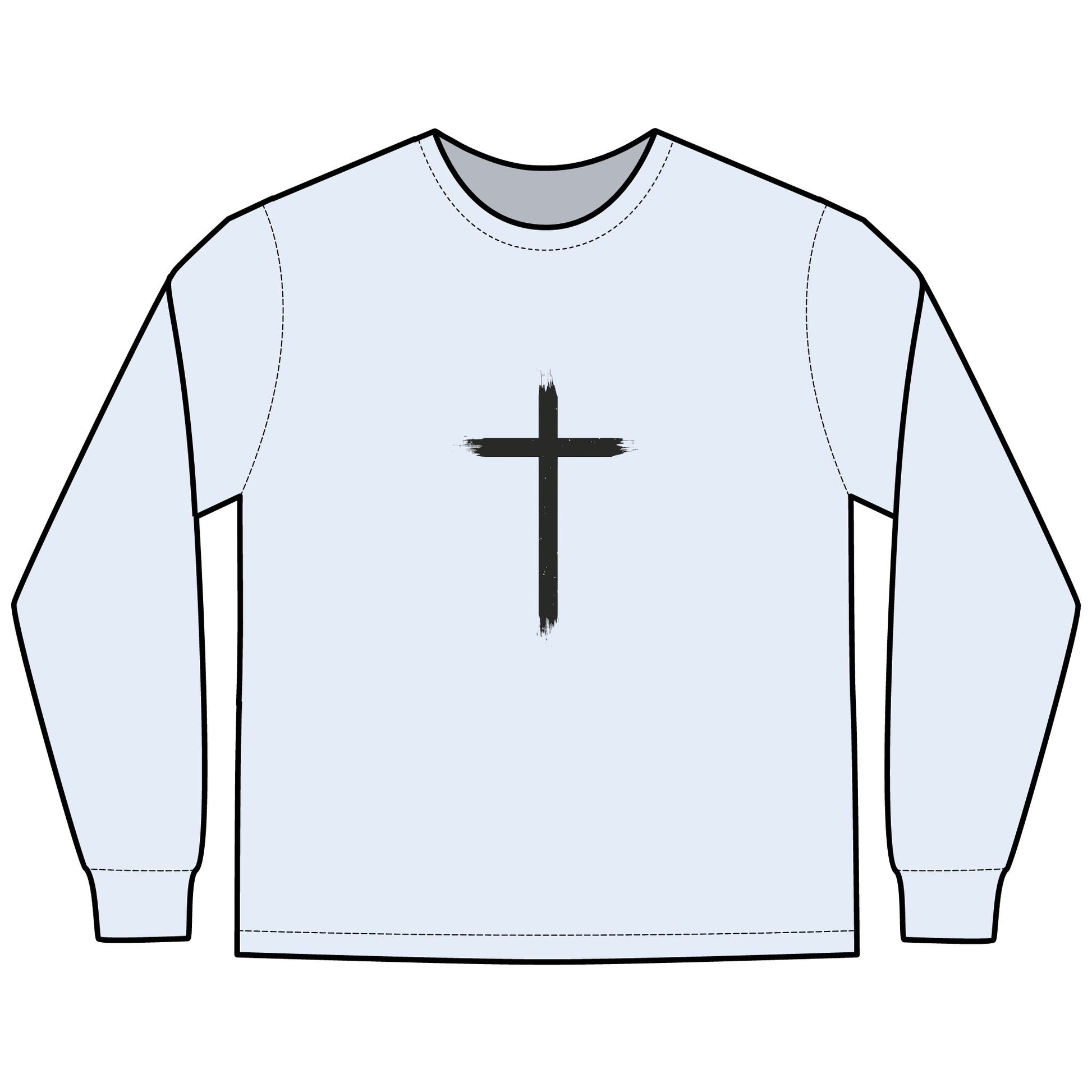 Glory Gear-Unisex Long Sleeve T-Shirt - Hallelujah Born Great - ComfortWash®