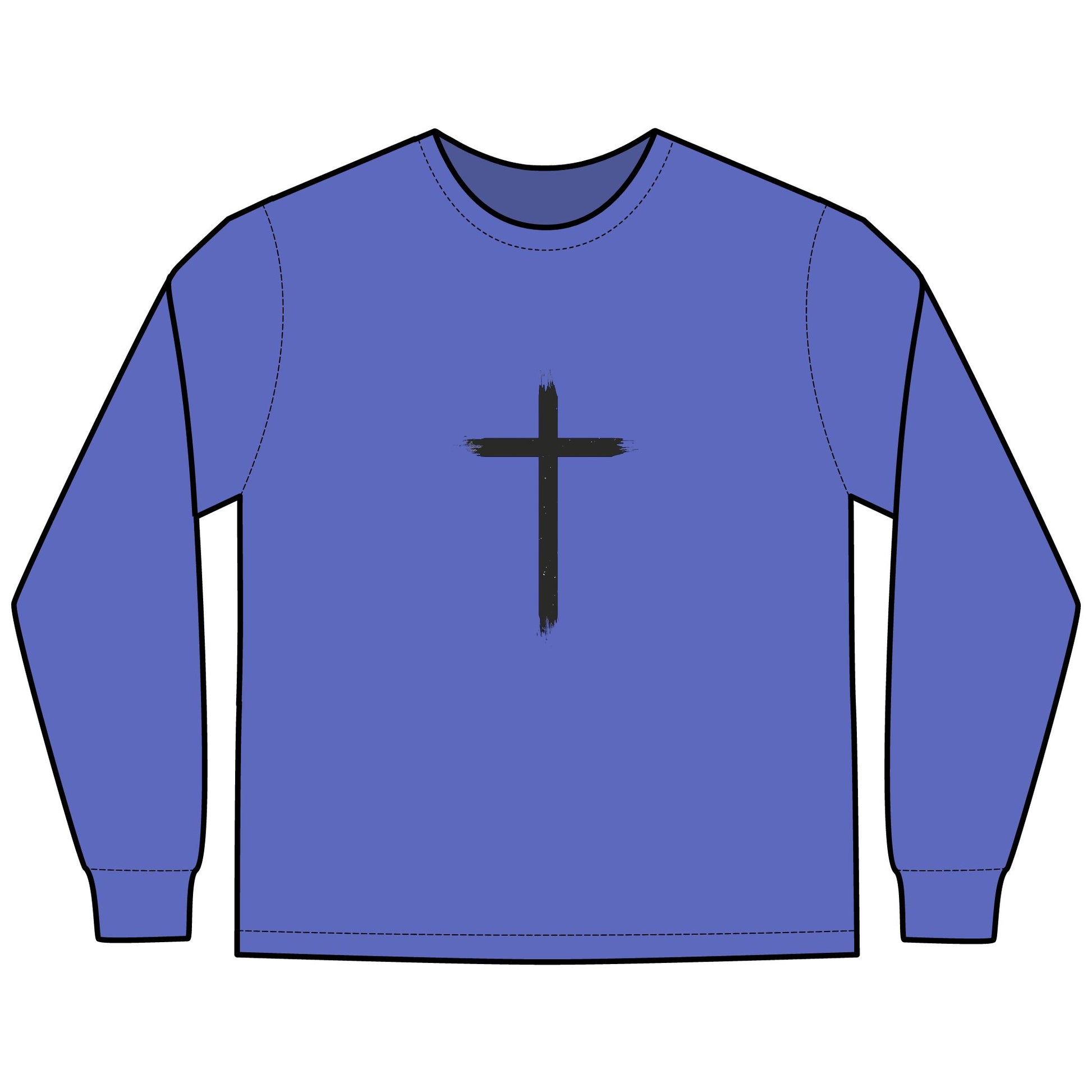 Glory Gear-Unisex Long Sleeve T-Shirt - Hallelujah Born Great - ComfortWash®