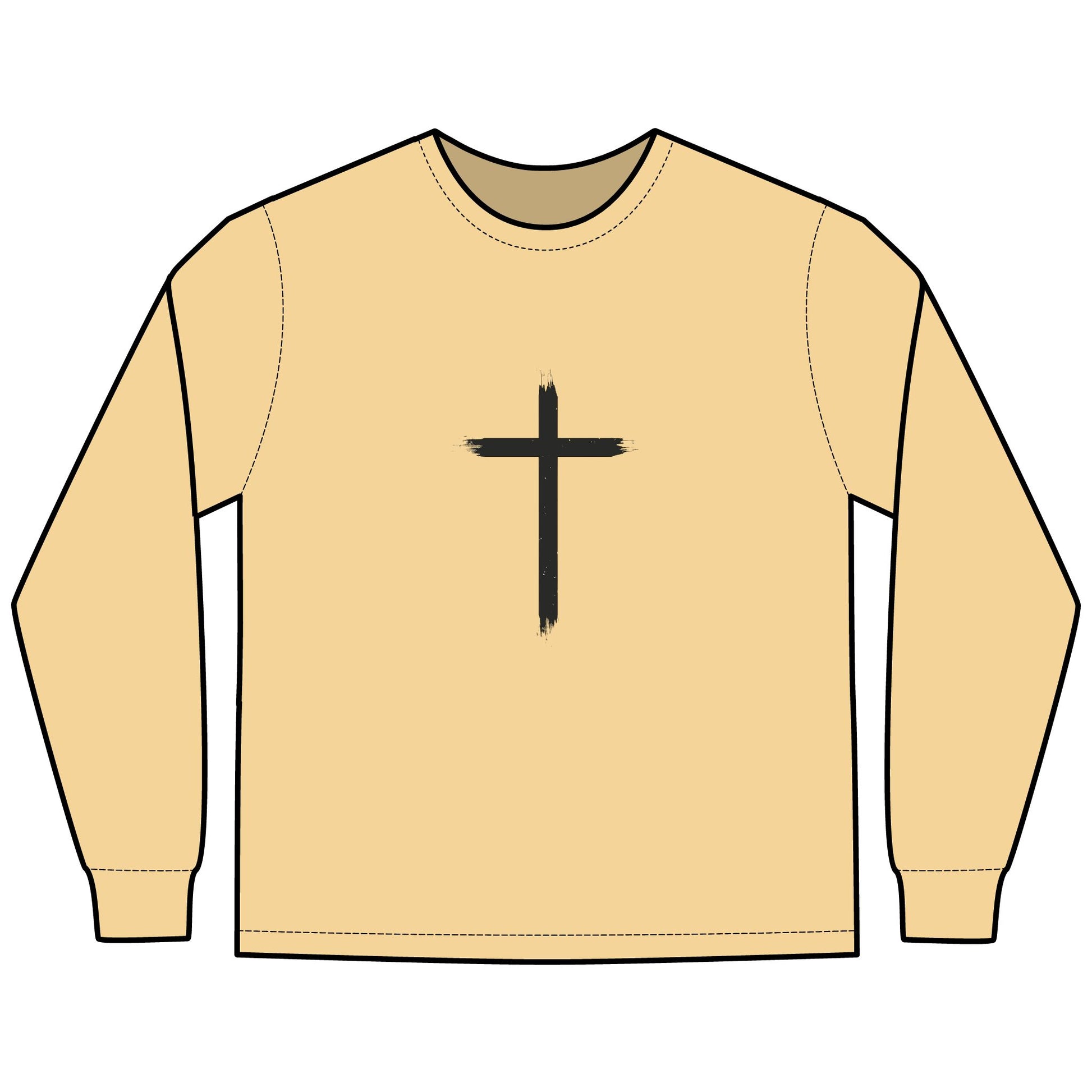 Glory Gear-Unisex Long Sleeve T-Shirt - Hallelujah Born Great - ComfortWash®