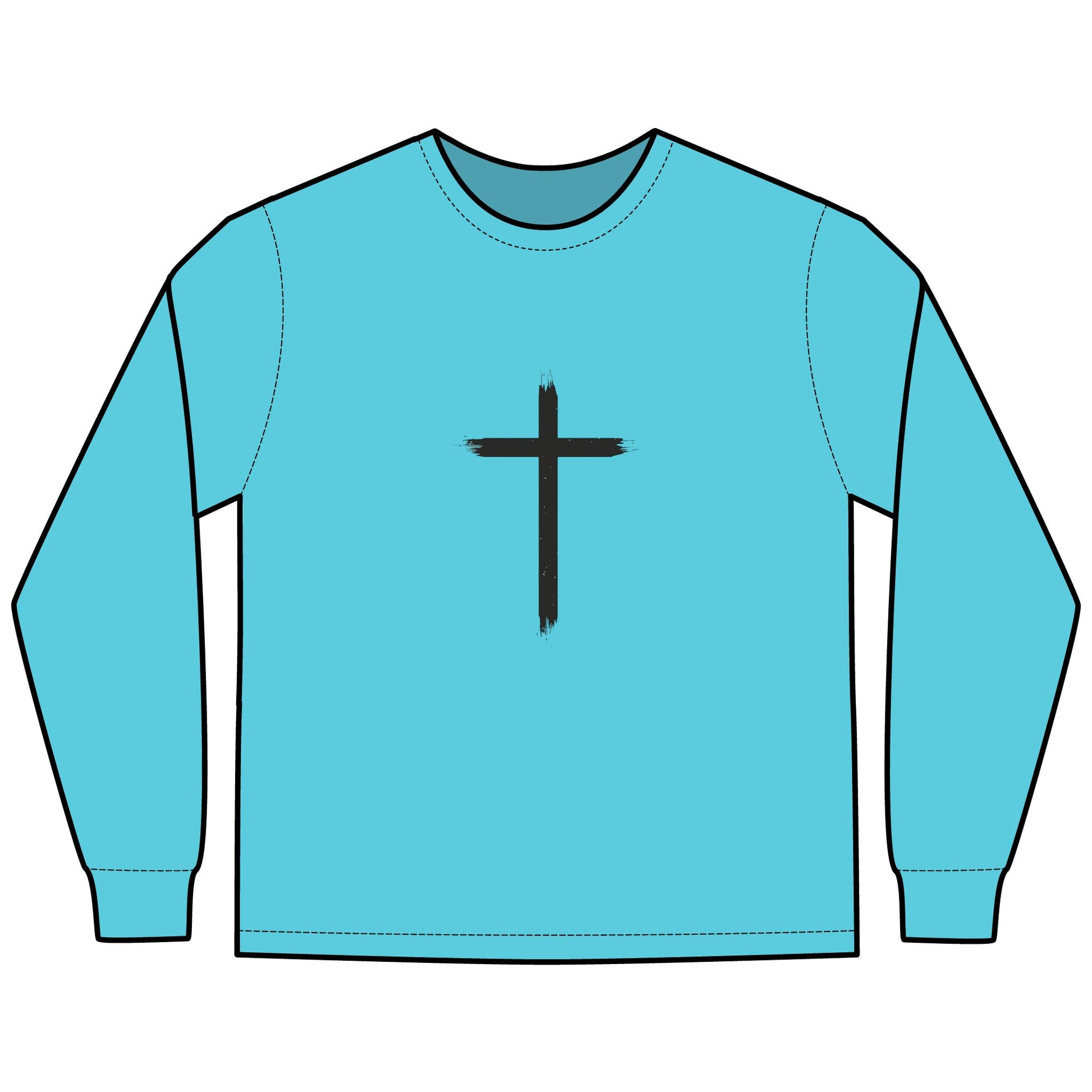 Glory Gear-Unisex Long Sleeve T-Shirt - Hallelujah Born Great - ComfortWash®