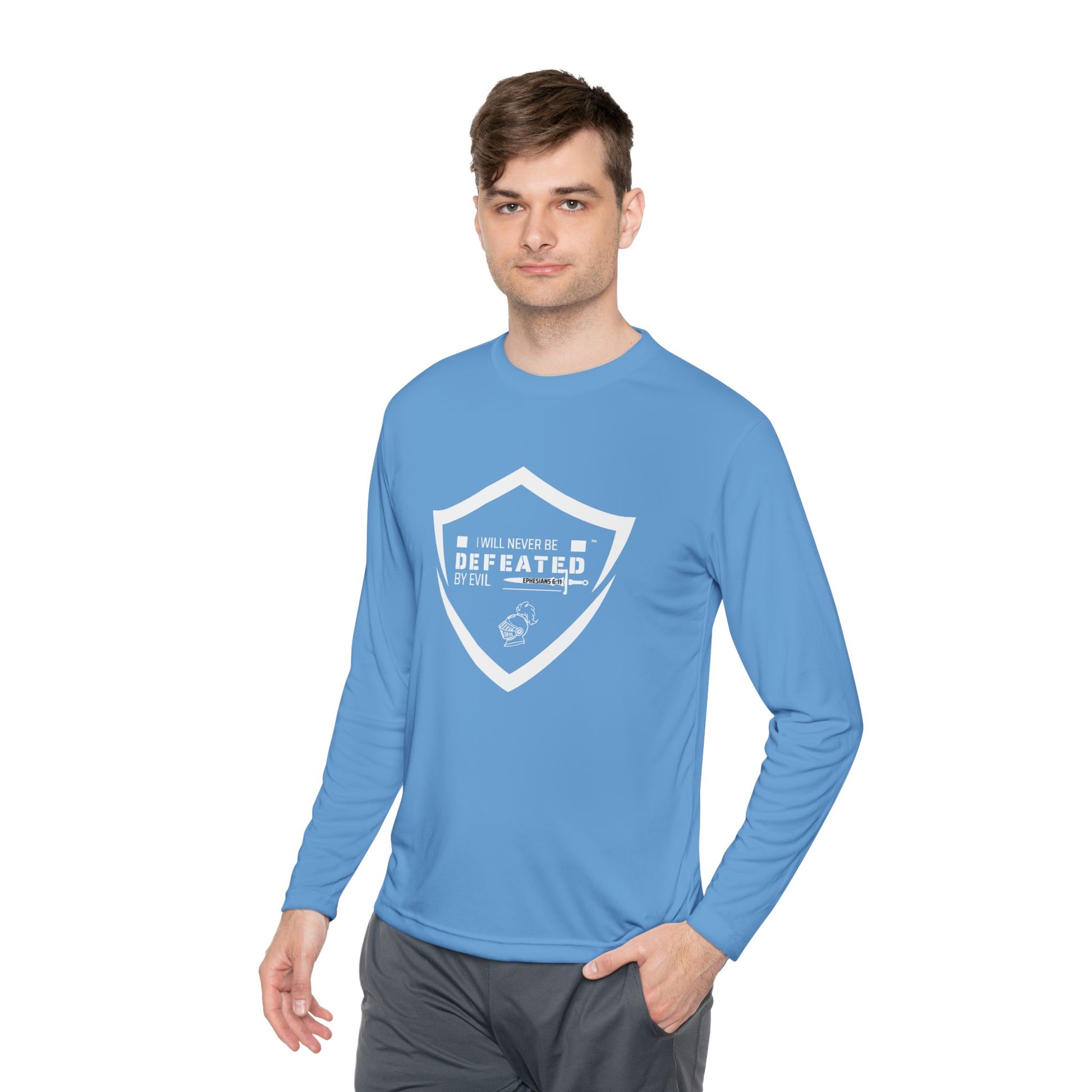 'Victorious & unDefeated' Unisex Lightweight Long Sleeve Tee