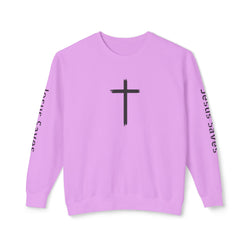 Collection of Inspirational Unisex Crewneck Sweatshirt - Glory Gear 'Jesus Saves' Design in a gallery layout