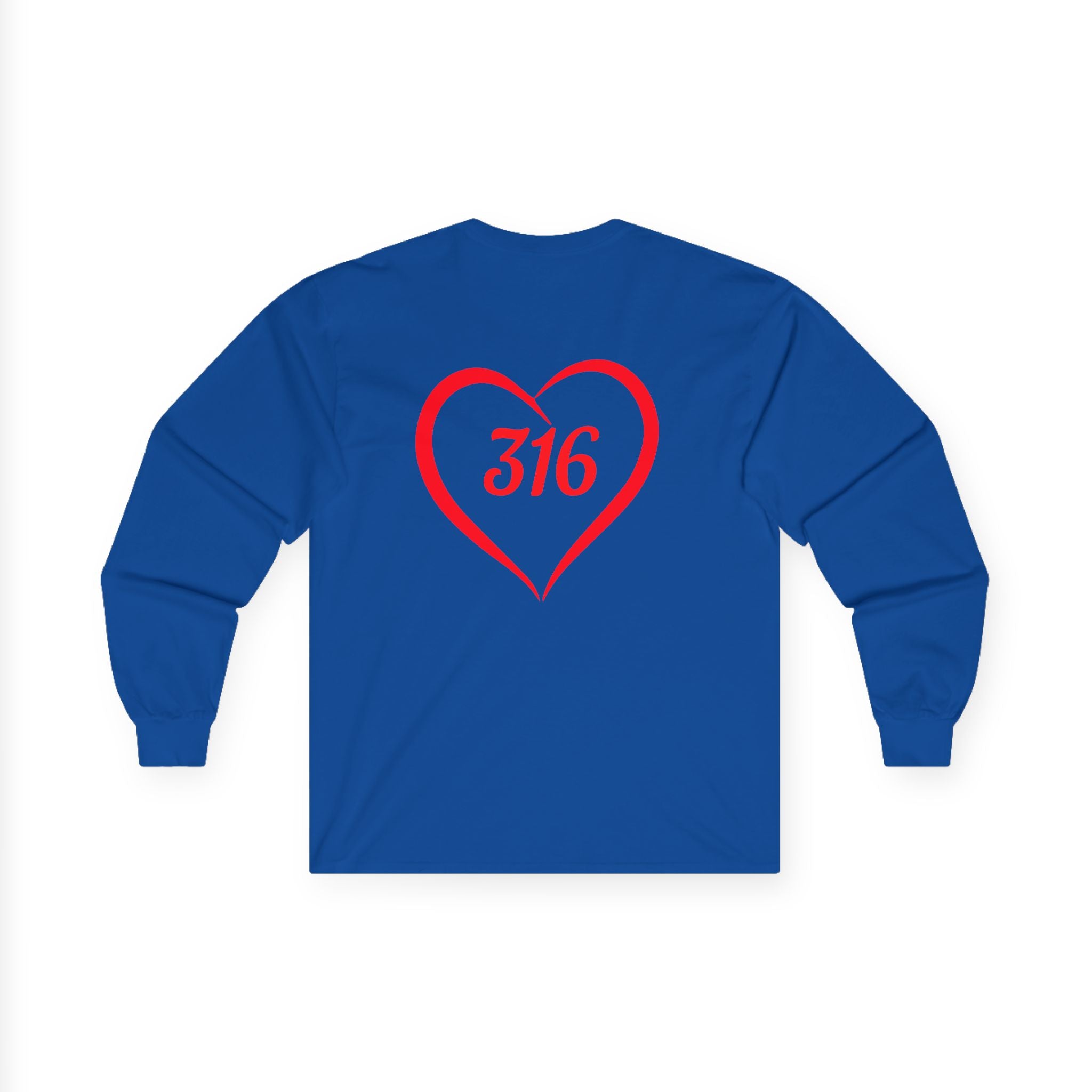 Collection of Heart 316 Unisex Ultra Cotton Long Sleeve Tee - Perfect Gift for Faith & Love Events in a gallery layout