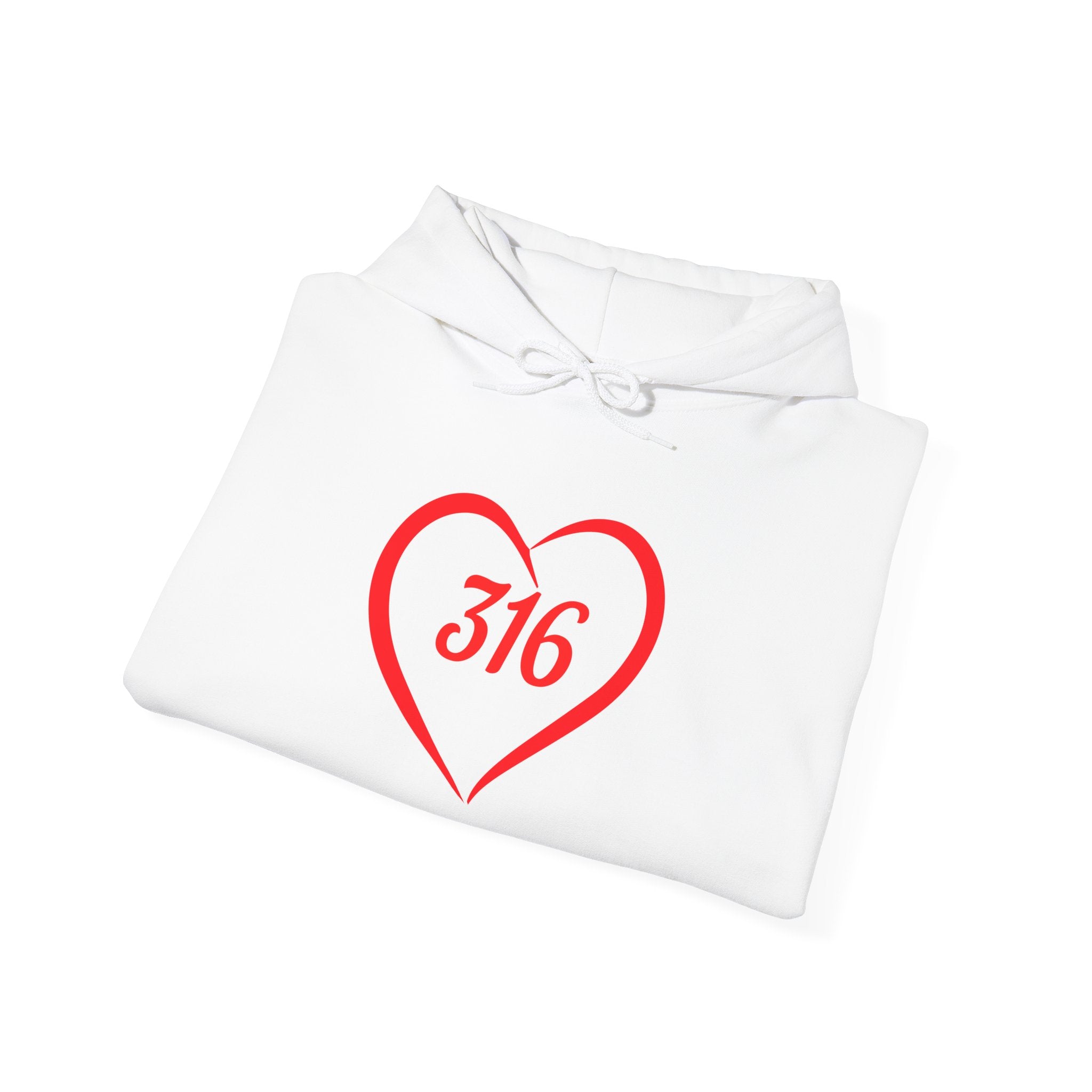 Collection of Heart 316 Unisex Heavy Blend Hooded Sweatshirt - Comfortable Faith-Inspired Apparel in a gallery layout