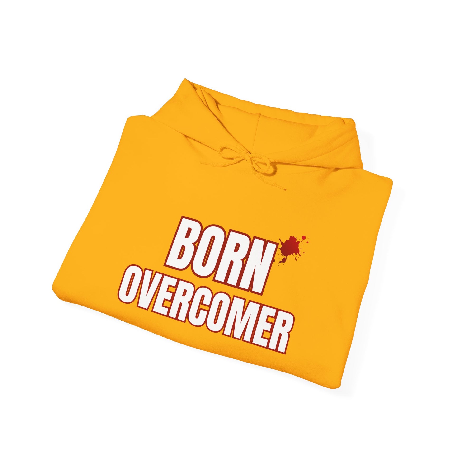 Born Overcomer - Unisex Heavy Blend Hoodie - Inspirational Sweatshirt for Everyday Comfort