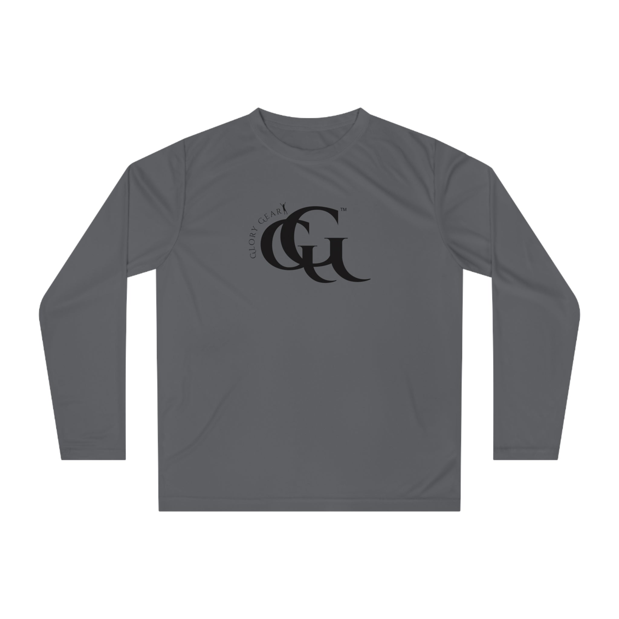 Collection of Unisex Performance Long Sleeve Shirt - 'Glory Gear' Athletic Tee for Fitness Enthusiasts in a gallery layout