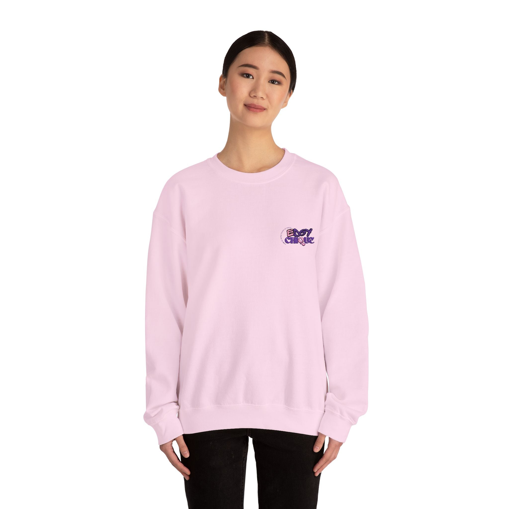 Collection of Embroidered Edgy Chique Sweatshirt in a gallery layout