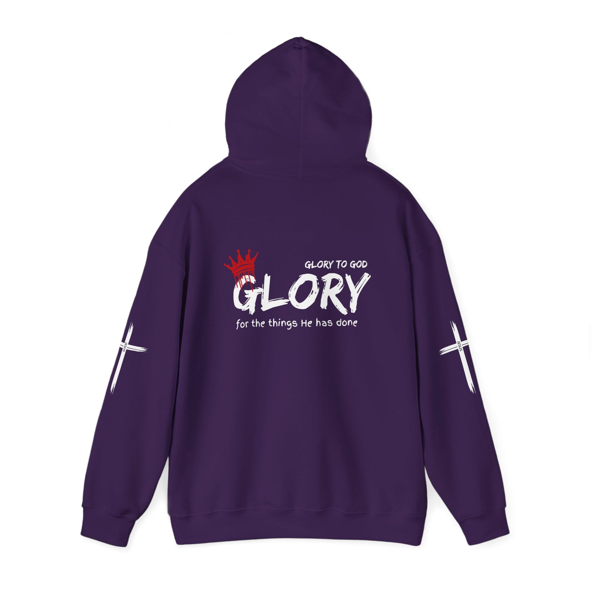 Glory to God Crown & Cross Unisex Hoodie