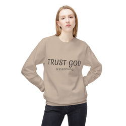 Collection of Trust God Fleece Sweatshirt for Comfort and Inspiration in a gallery layout