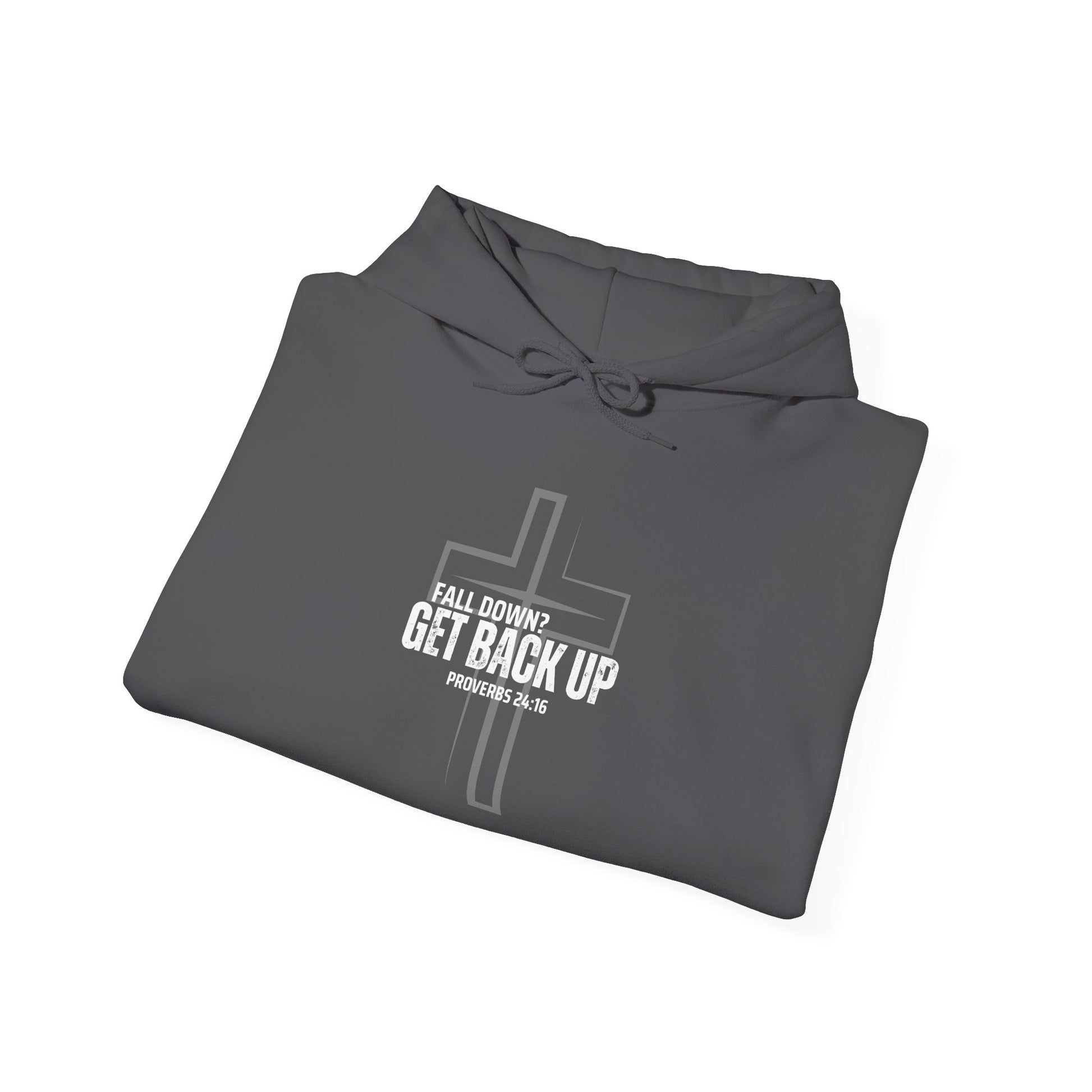 Fall Down? Get Back Up Psalm 24 Unisex Hooded Sweatshirt