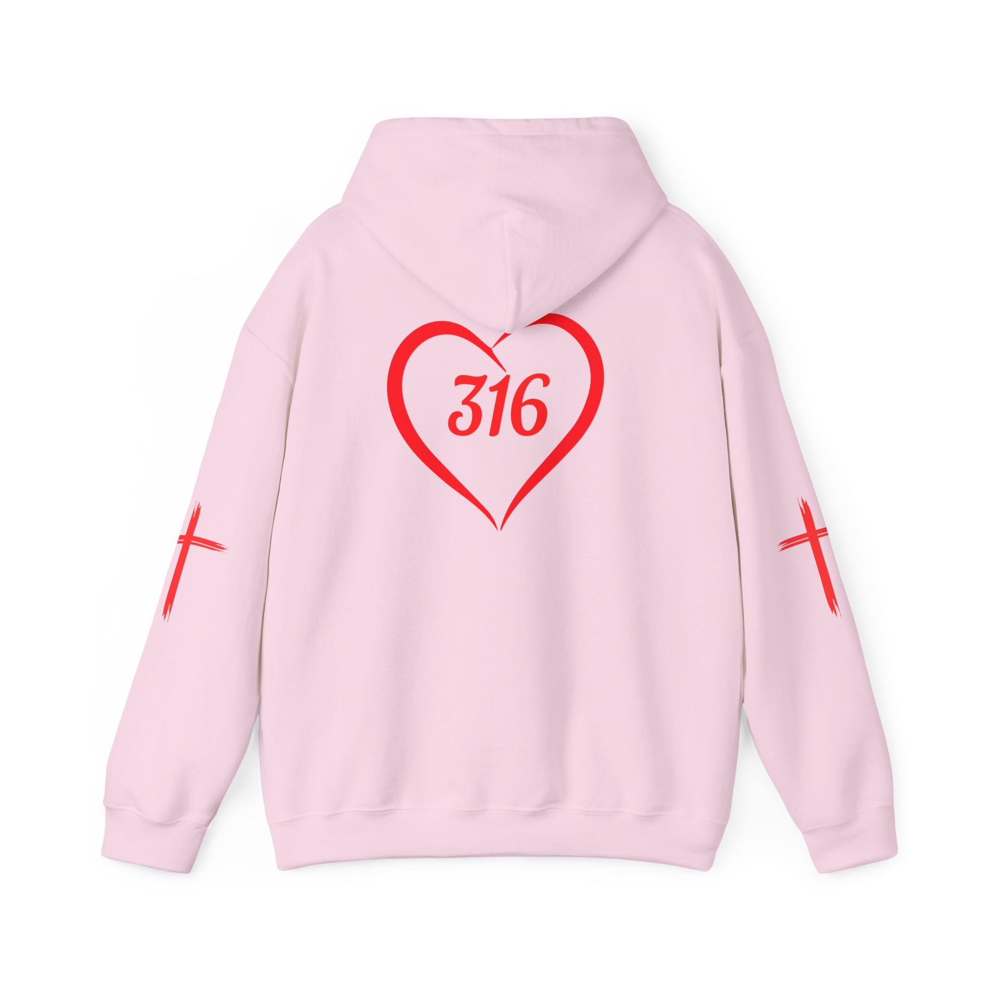 Heart 316 Unisex Heavy Blend Hooded Sweatshirt - Comfortable Faith-Inspired Apparel