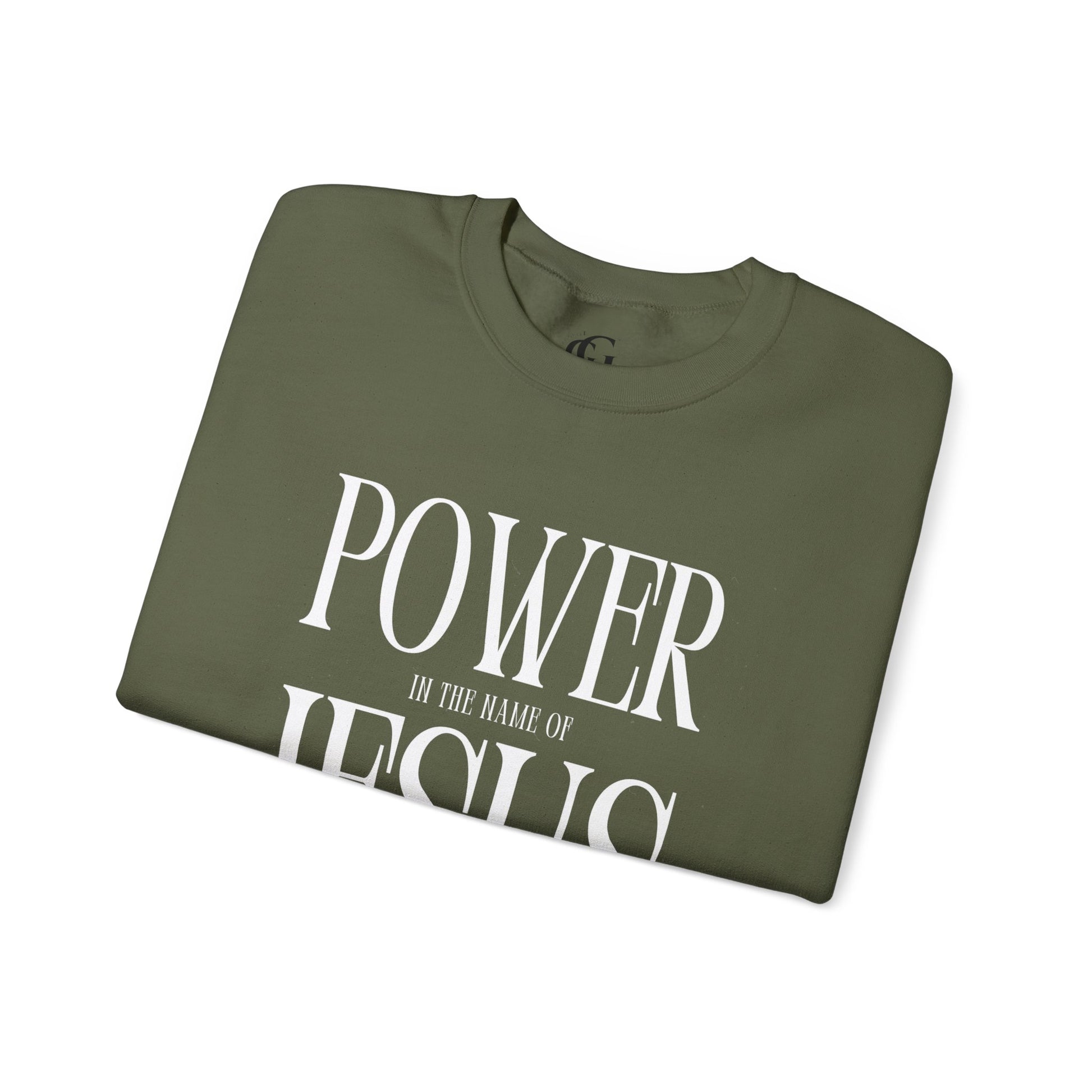 Power In the Name of Jesus Unisex Crewneck Sweatshirt for Comfort Lovers