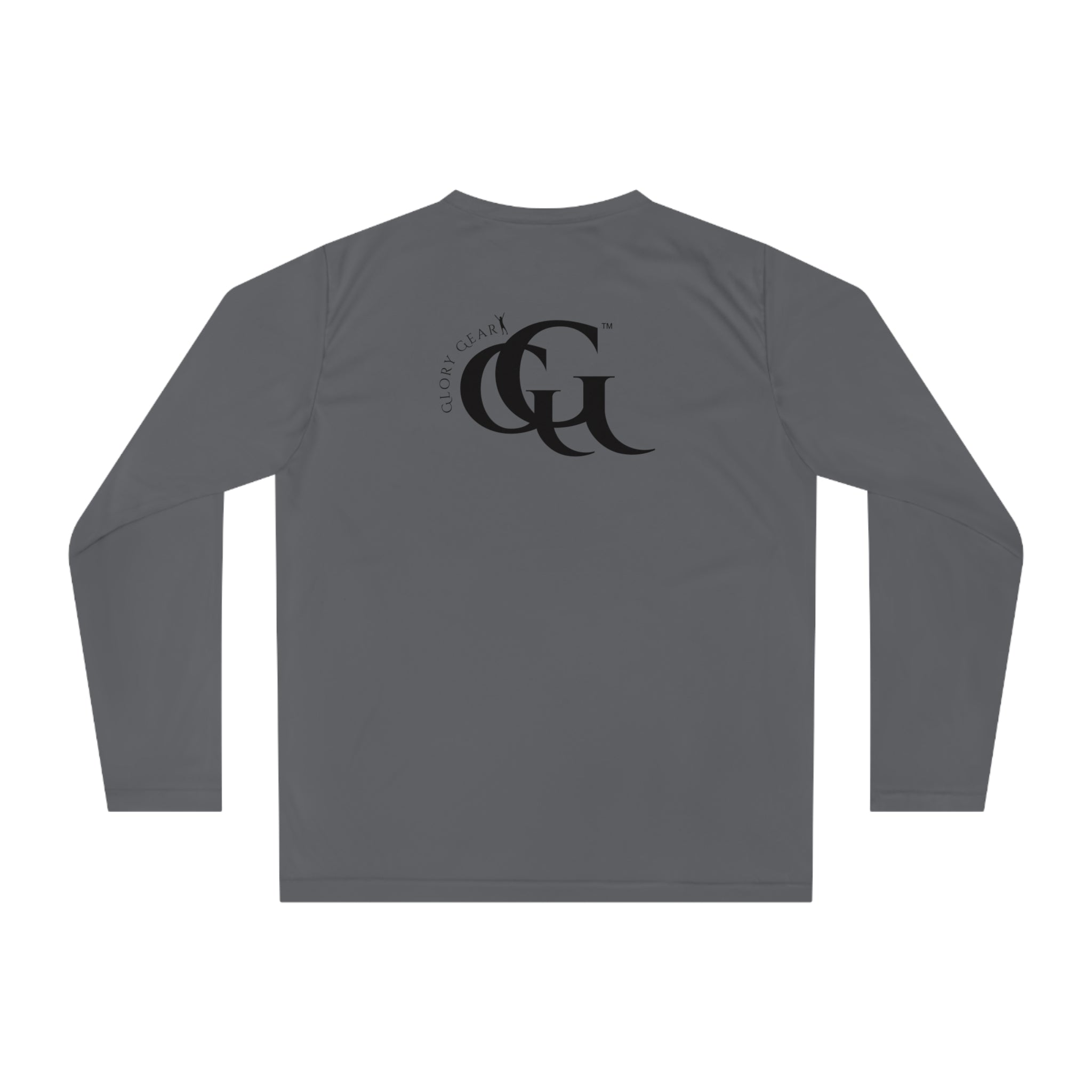 Collection of Unisex Performance Long Sleeve Shirt - 'Glory Gear' Athletic Tee for Fitness Enthusiasts in a gallery layout