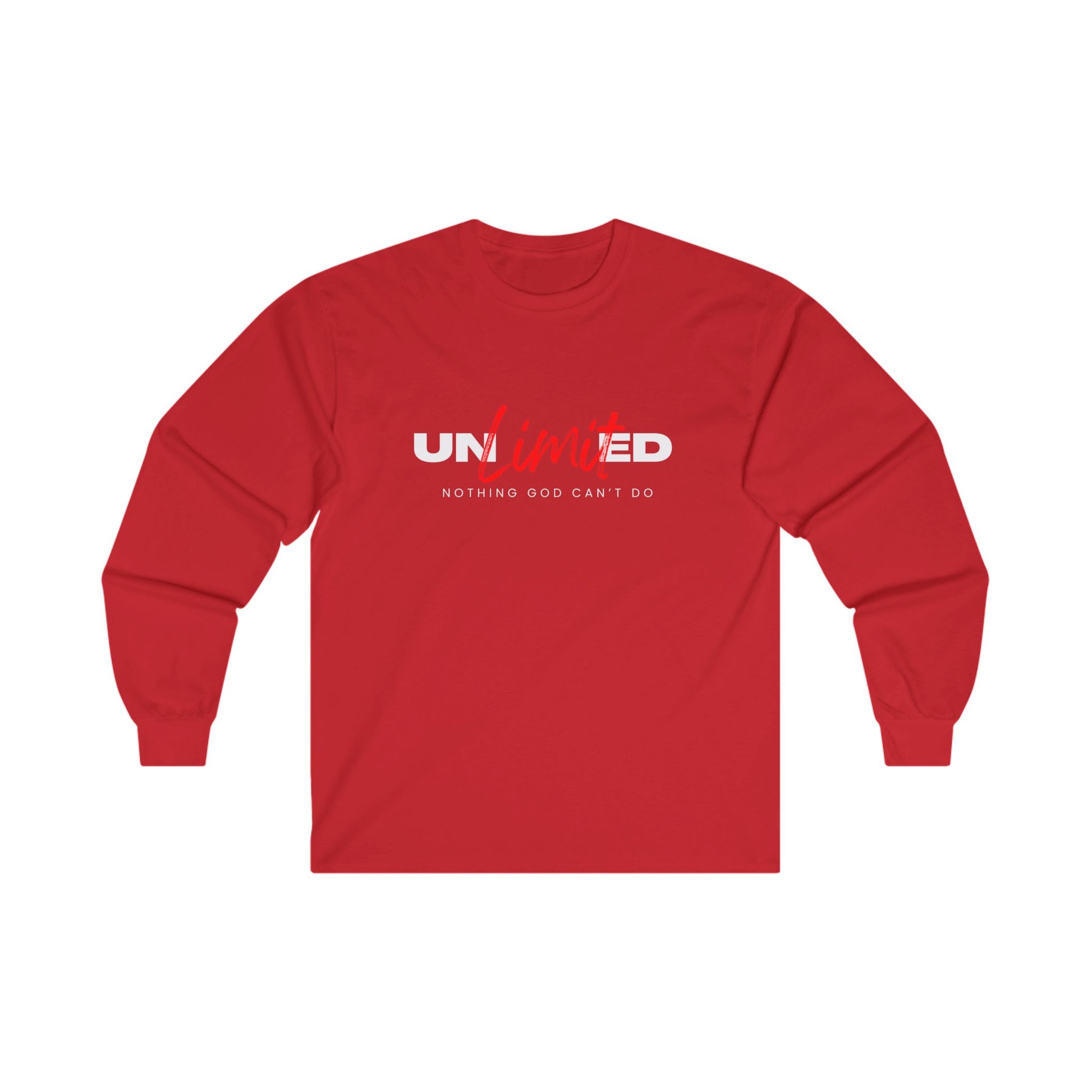 "Unlimited: Nothing God Can't Do" - Unisex Ultra Cotton Long Sleeve Tee