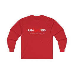 Collection of "Unlimited: Nothing God Can't Do" - Unisex Ultra Cotton Long Sleeve Tee in a gallery layout