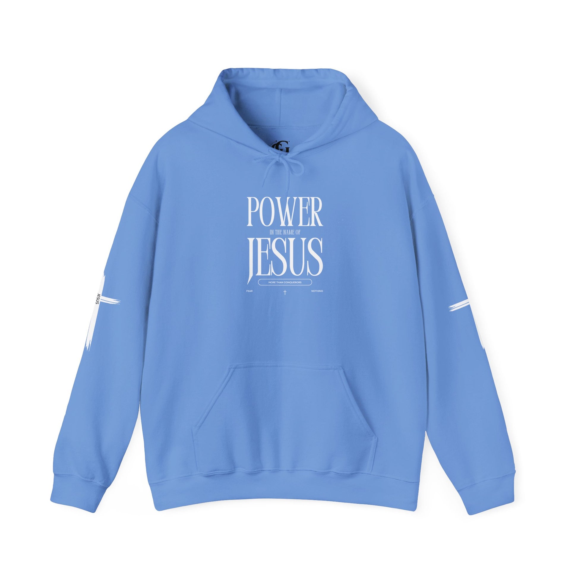 Power in the Name of Jesus Hoodie - Unisex Heavy Blend Sweatshirt for Faith and Inspiration