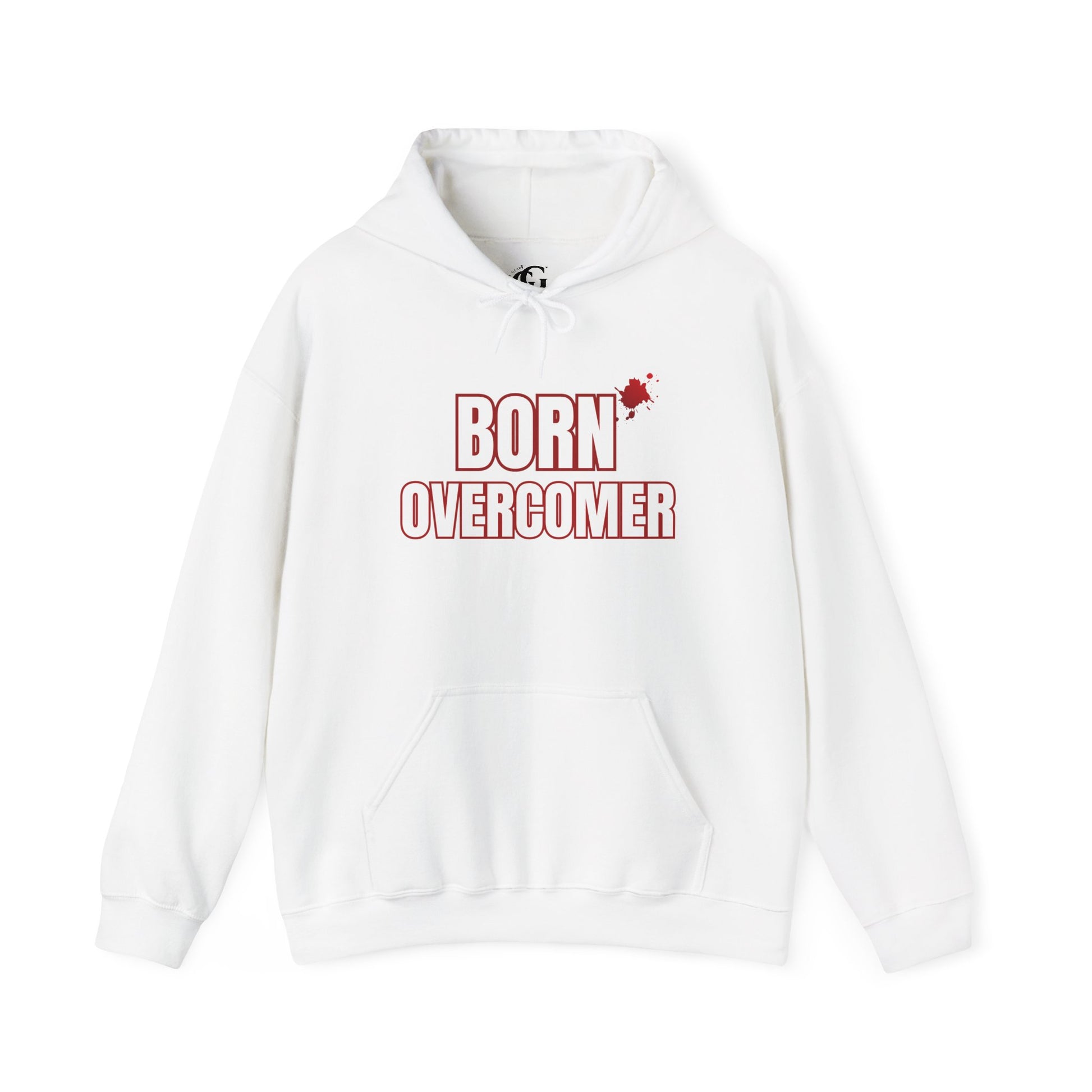 Born Overcomer - Unisex Heavy Blend Hoodie - Inspirational Sweatshirt for Everyday Comfort