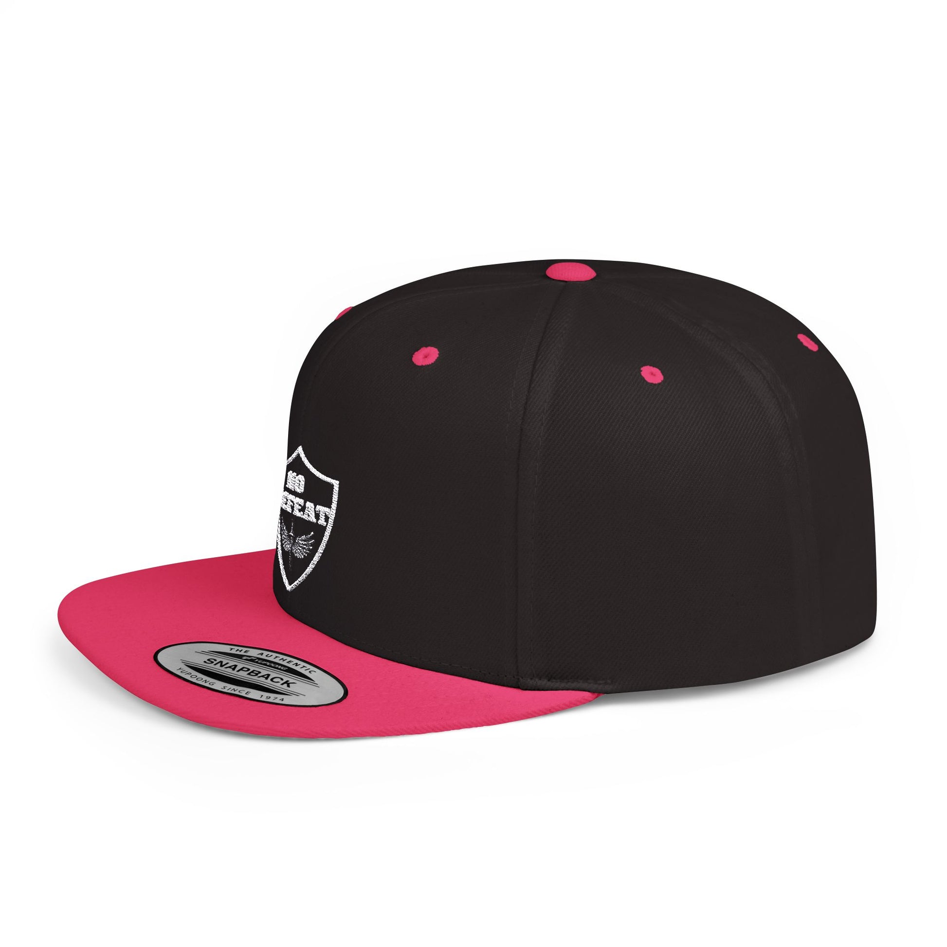 No Defeat Flat Bill Snapback Hat - Perfect for Casual Outings and Celebrations