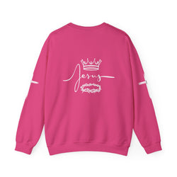 Collection of Jesus Crown & Thorns Unisex Crewneck Sweatshirt in a gallery layout