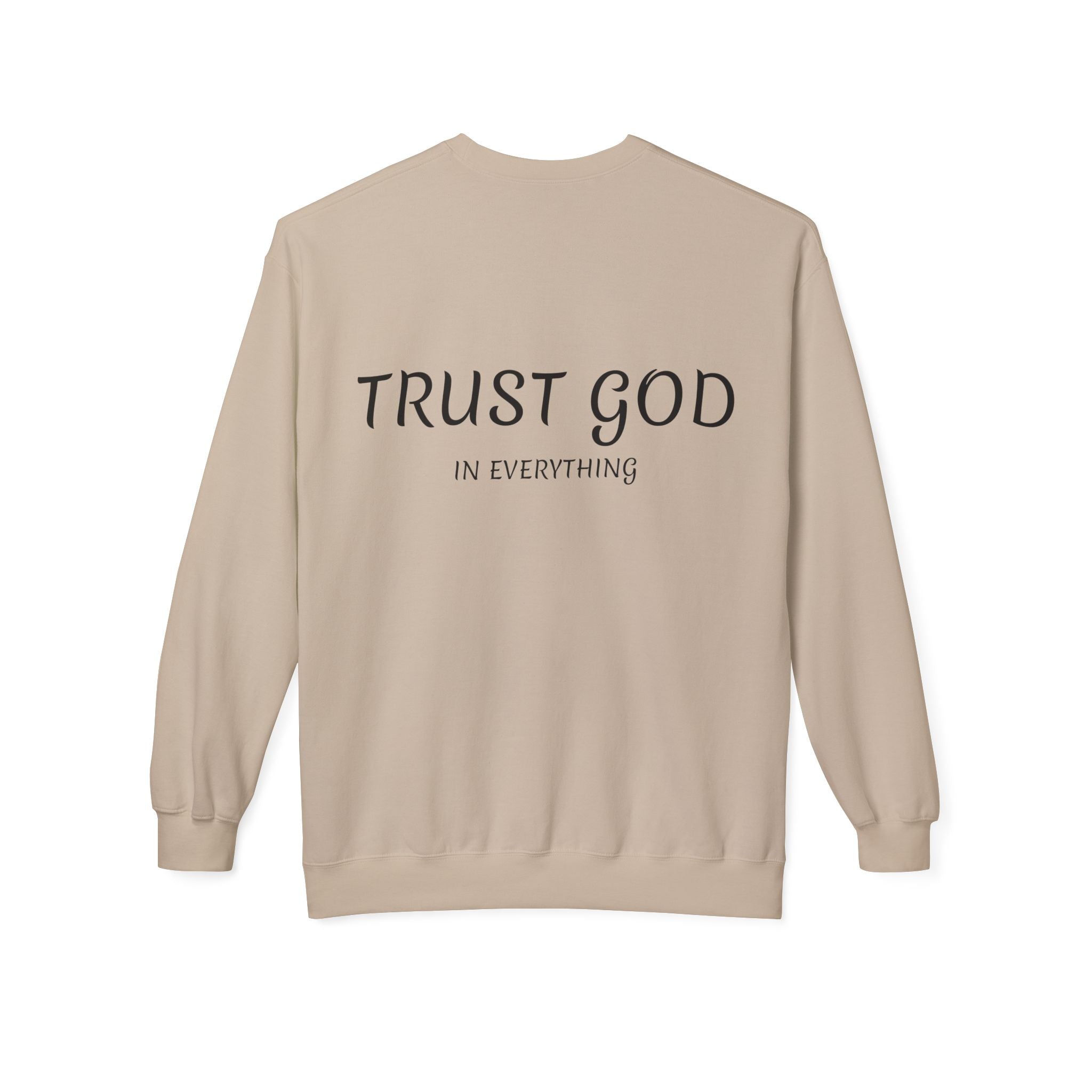 Collection of Trust God Fleece Sweatshirt for Comfort and Inspiration in a gallery layout