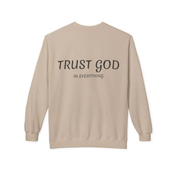 Collection of Trust God Fleece Sweatshirt for Comfort and Inspiration in a gallery layout