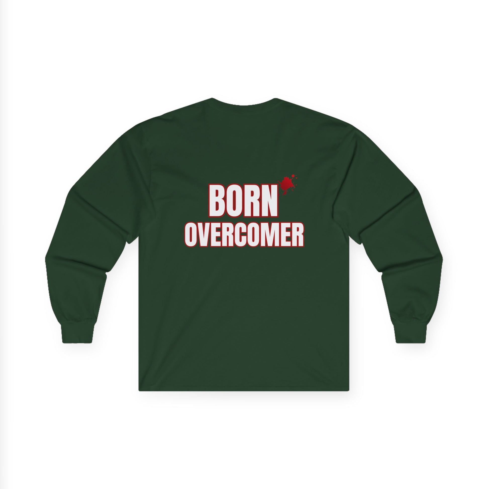 Born Overcomer Unisex Long Sleeve Tee - Inspirational Motivational Shirt