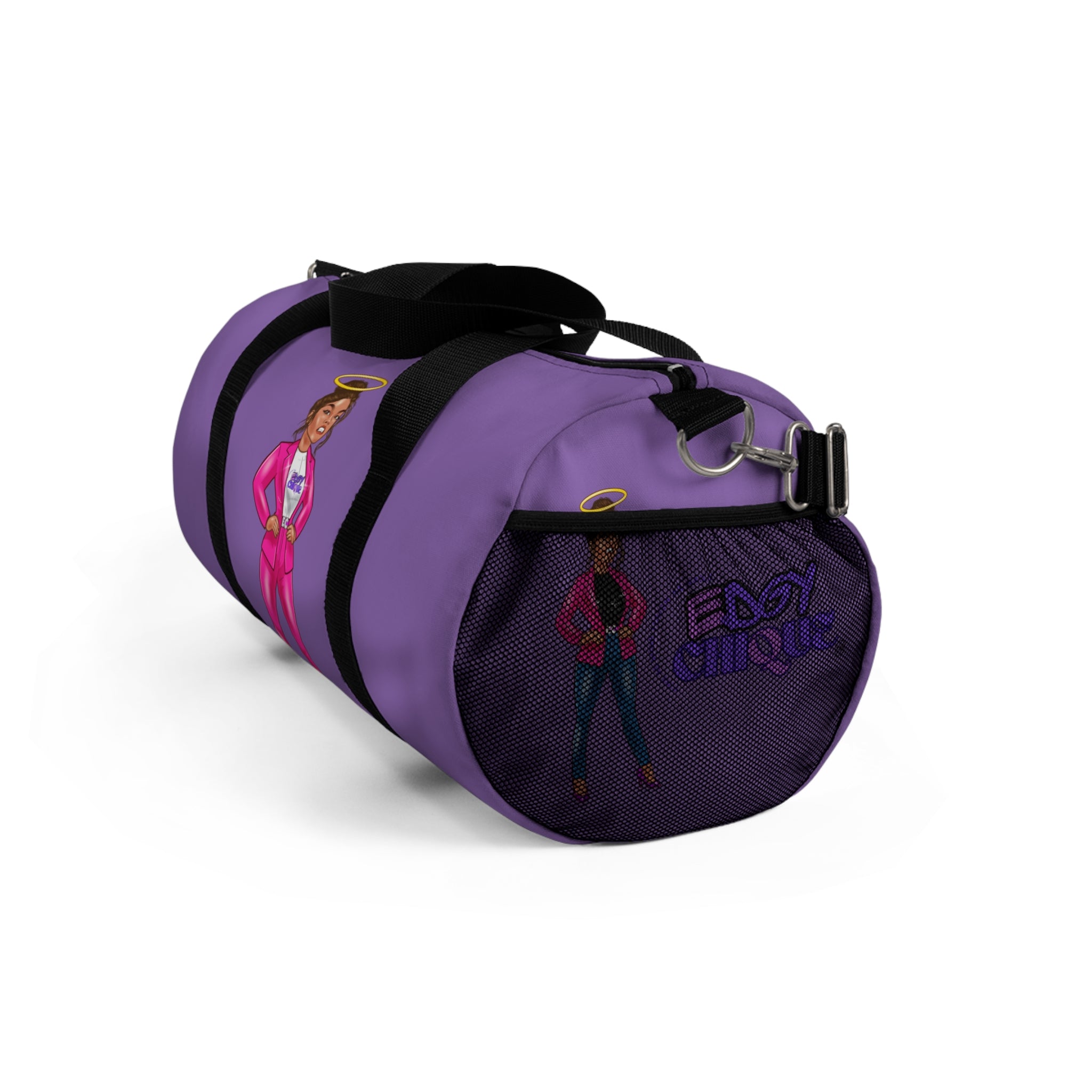 Collection of Edgy Chique Empowerment Duffel Bag - Bold Design for Fitness & Travel in a gallery layout