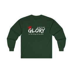 Collection of Unisex Long Sleeve Tee - 'Glory' To God - Comfortable & Stylish Apparel for All Occasions in a gallery layout