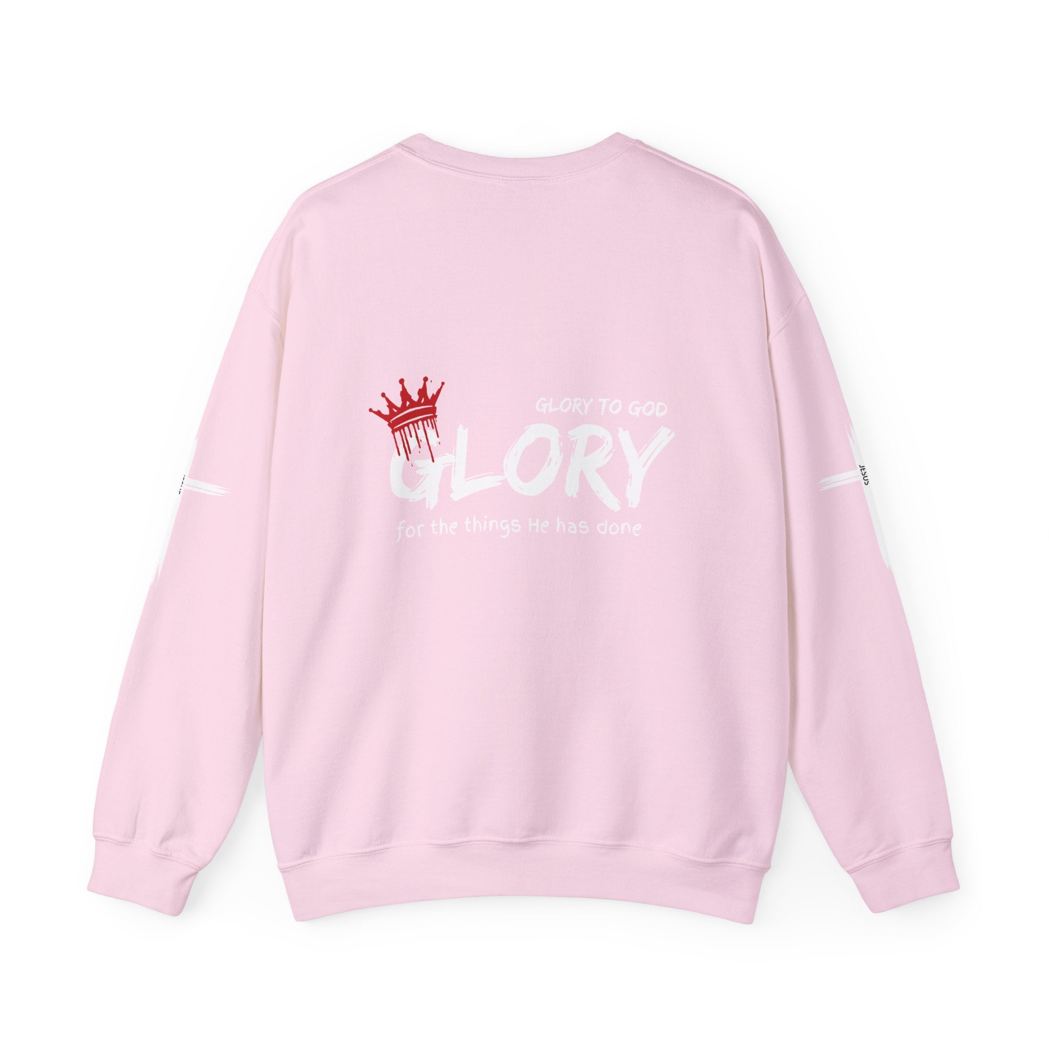 Collection of Glory to God for the Things He Has Done - Unisex Crewneck Sweatshirt in a gallery layout