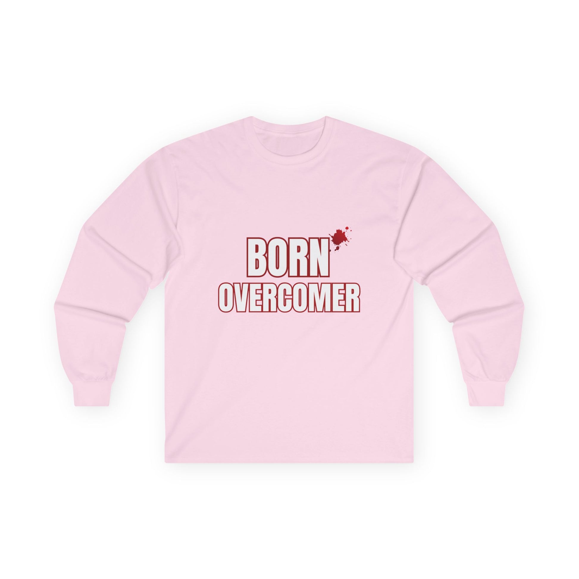 Born Overcomer Unisex Long Sleeve Tee - Inspirational Motivational Shirt