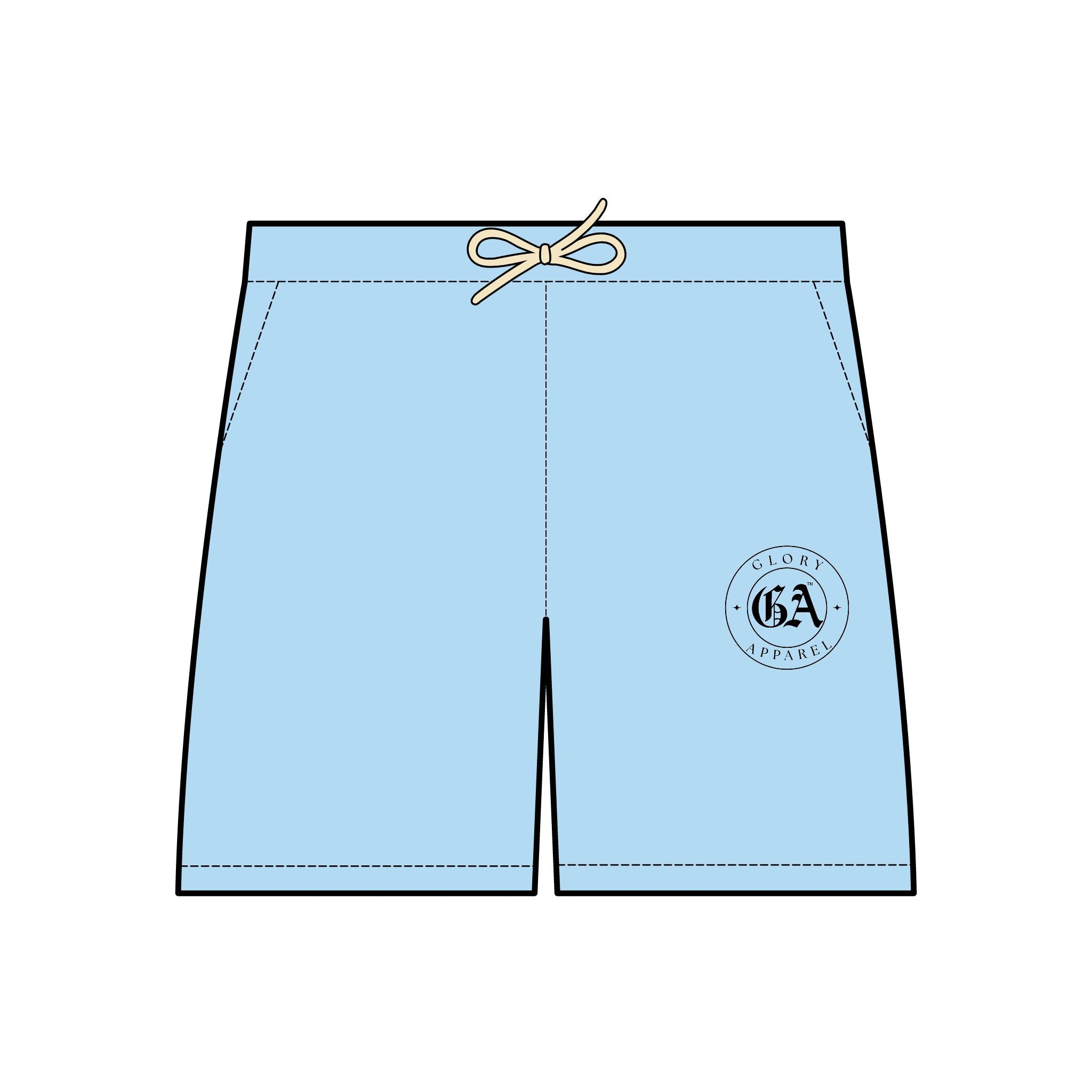 Collection of Glory Apparel Unisex Lightweight Fleece Sweat Shorts - Perfect for Casual Comfort and Summer Leisure in a gallery layout