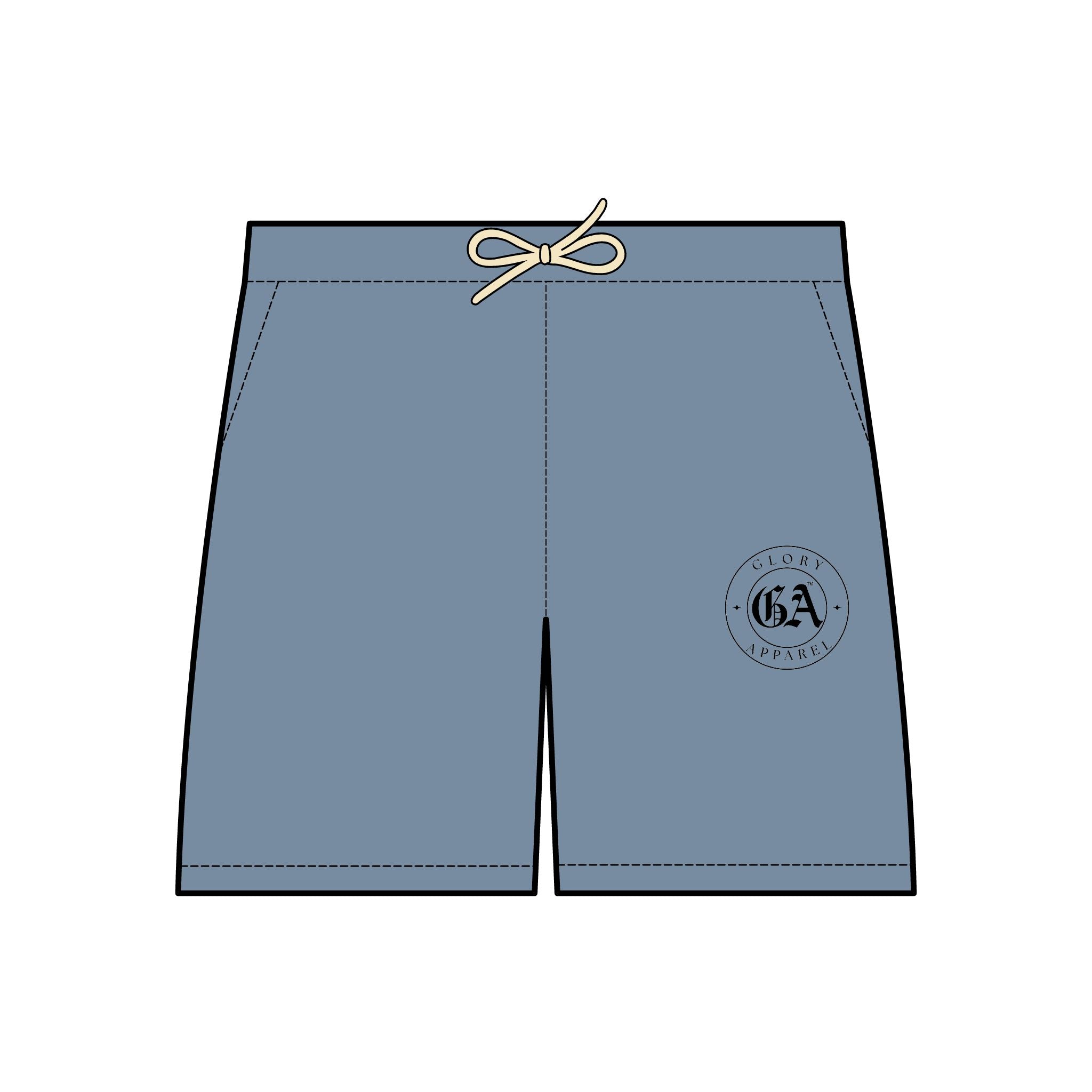 Collection of Glory Apparel Unisex Lightweight Fleece Sweat Shorts - Perfect for Casual Comfort and Summer Leisure in a gallery layout